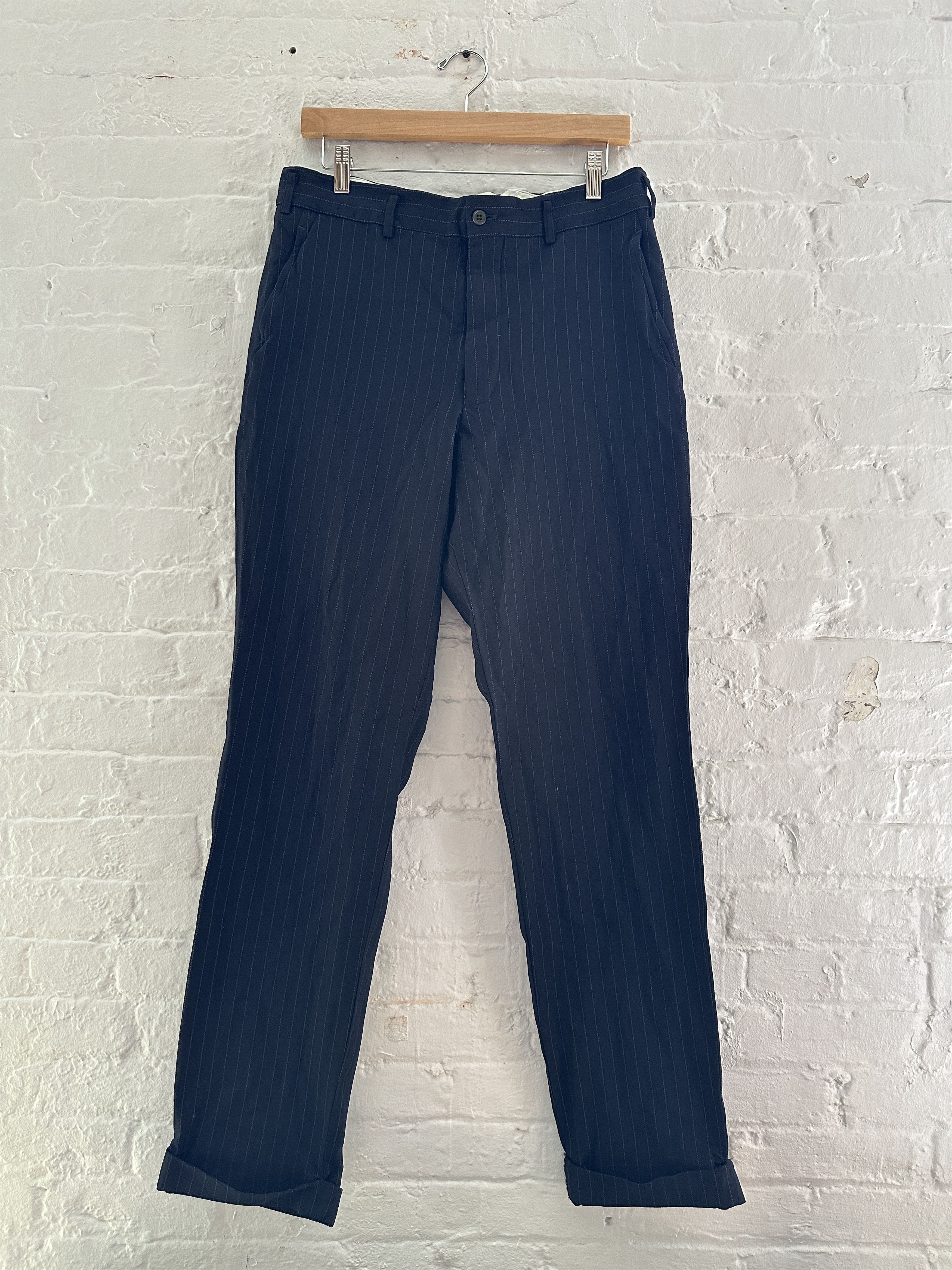 Comme des Garcons Comme des Garcons Pinstriped Trousers Size US 32 / EU 48 - 1 Thumbnail