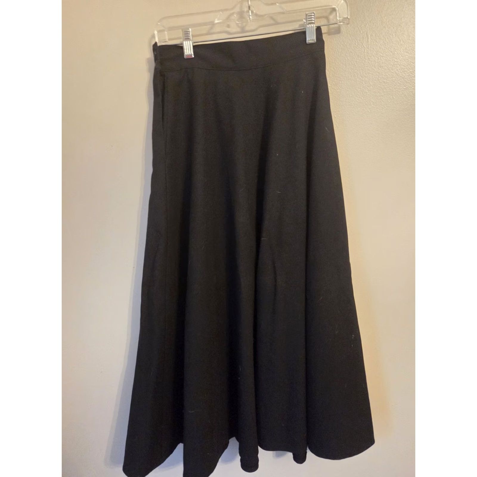 Vintage VINTAGE 70s Haberdasher Maxi Skirt Black Size 2 Size 26" / US 2 / IT 38 - 3 Thumbnail