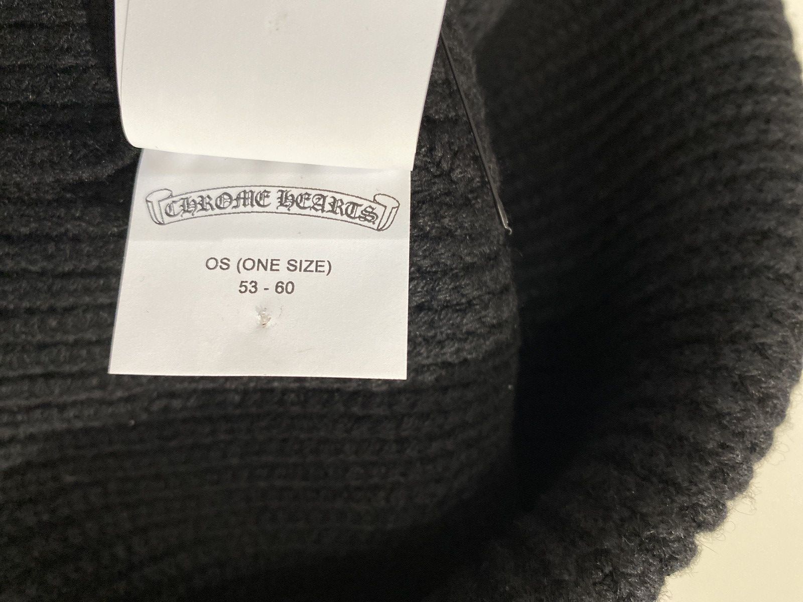 Chrome Hearts Chrome Hearts Cashmere Black Triple Cross Patch Beanie Size ONE SIZE - 9 Thumbnail