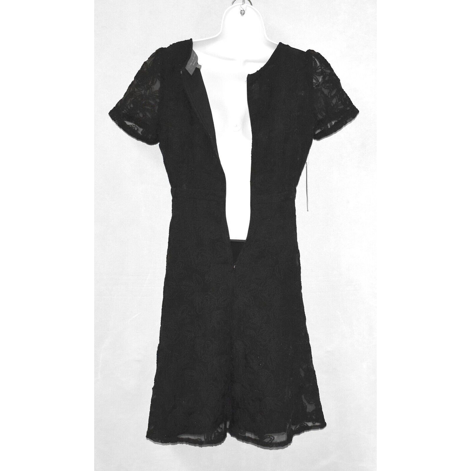 Anthropologie New ANTHROPOLOGIE SANDAY IN BROOKLYN Black Floral Dress Sz S Size S / US 4 / IT 40 - 4 Thumbnail