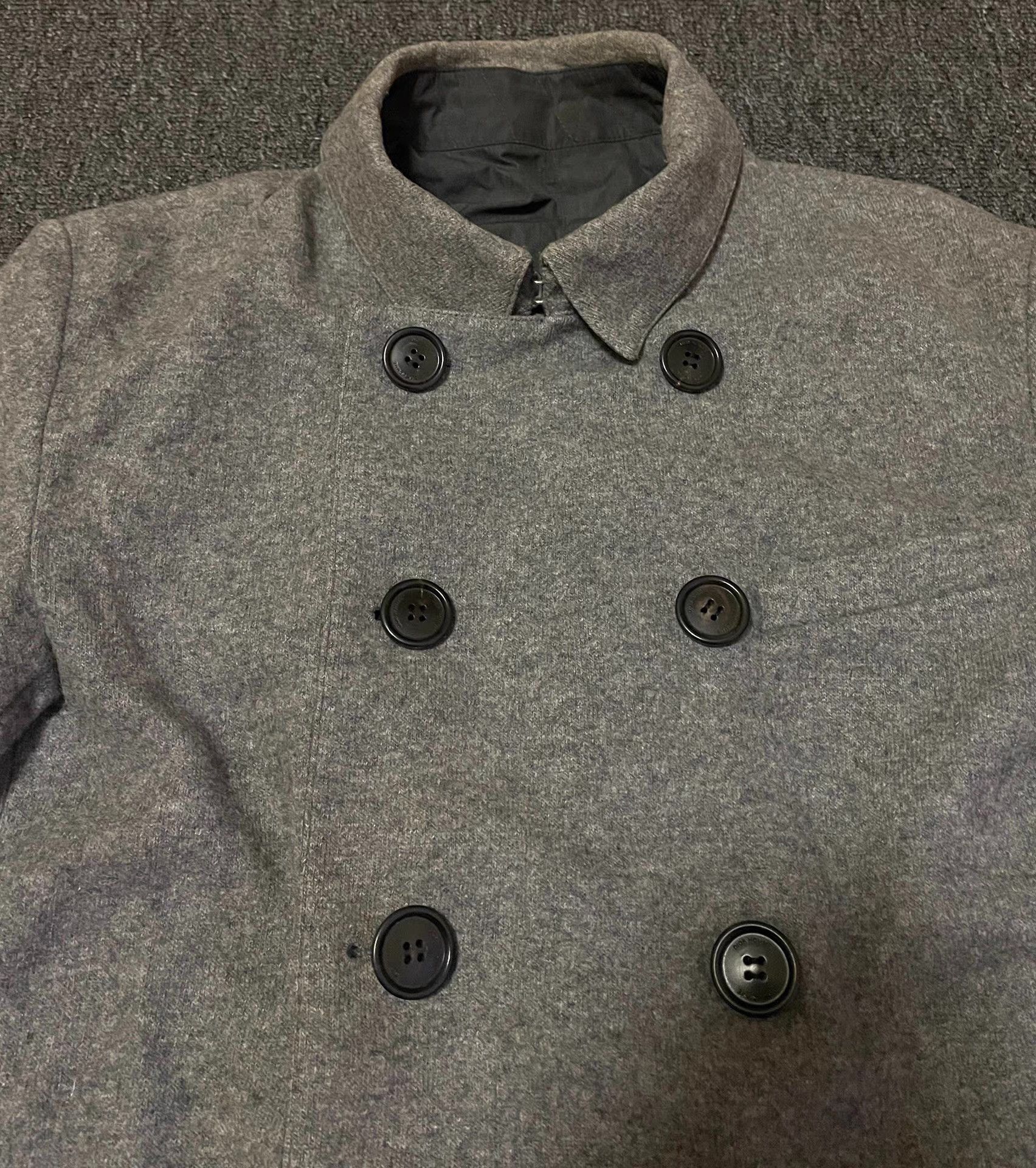 Dior Dior Grey Wool Reversible Coat Q4 Size US M / EU 48-50 / 2 - 2 Thumbnail