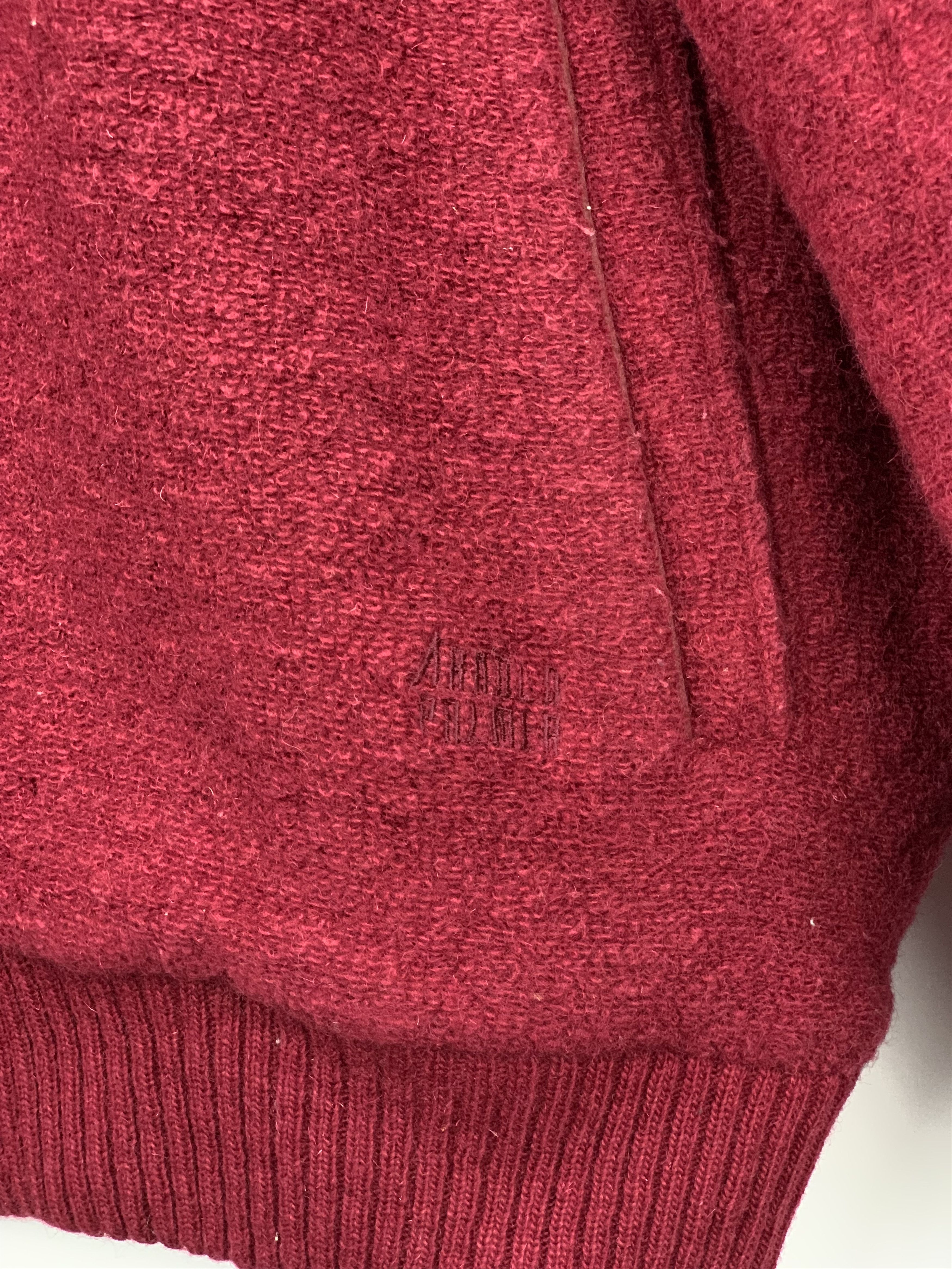 Vintage Vintage 90s Arnold Palmer Wool Zipper Jacket Red V0490 Size US L / EU 52-54 / 3 - 6 Thumbnail