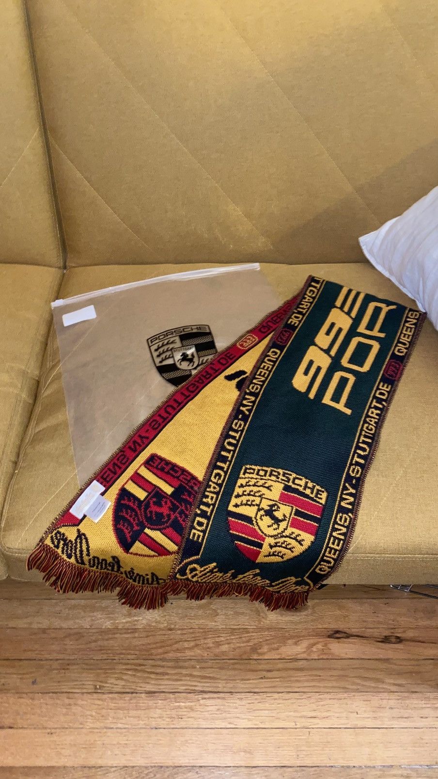 Aime Leon Dore × Porsche Design ALD / Porsche 993 Turbo Wool Souvenir Scarf Size ONE SIZE - 3 Thumbnail