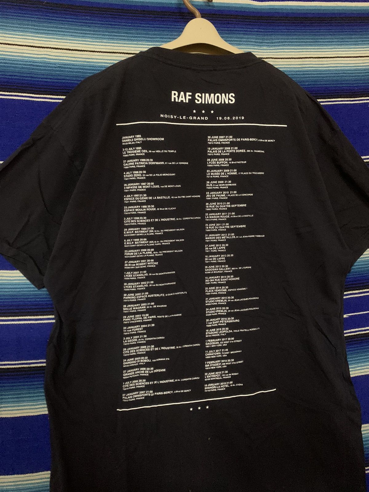 Raf Simons SS20 RAF Simon Antwerp Tour T-shirt Size L Size US L / EU 52-54 / 3 - 8 Thumbnail