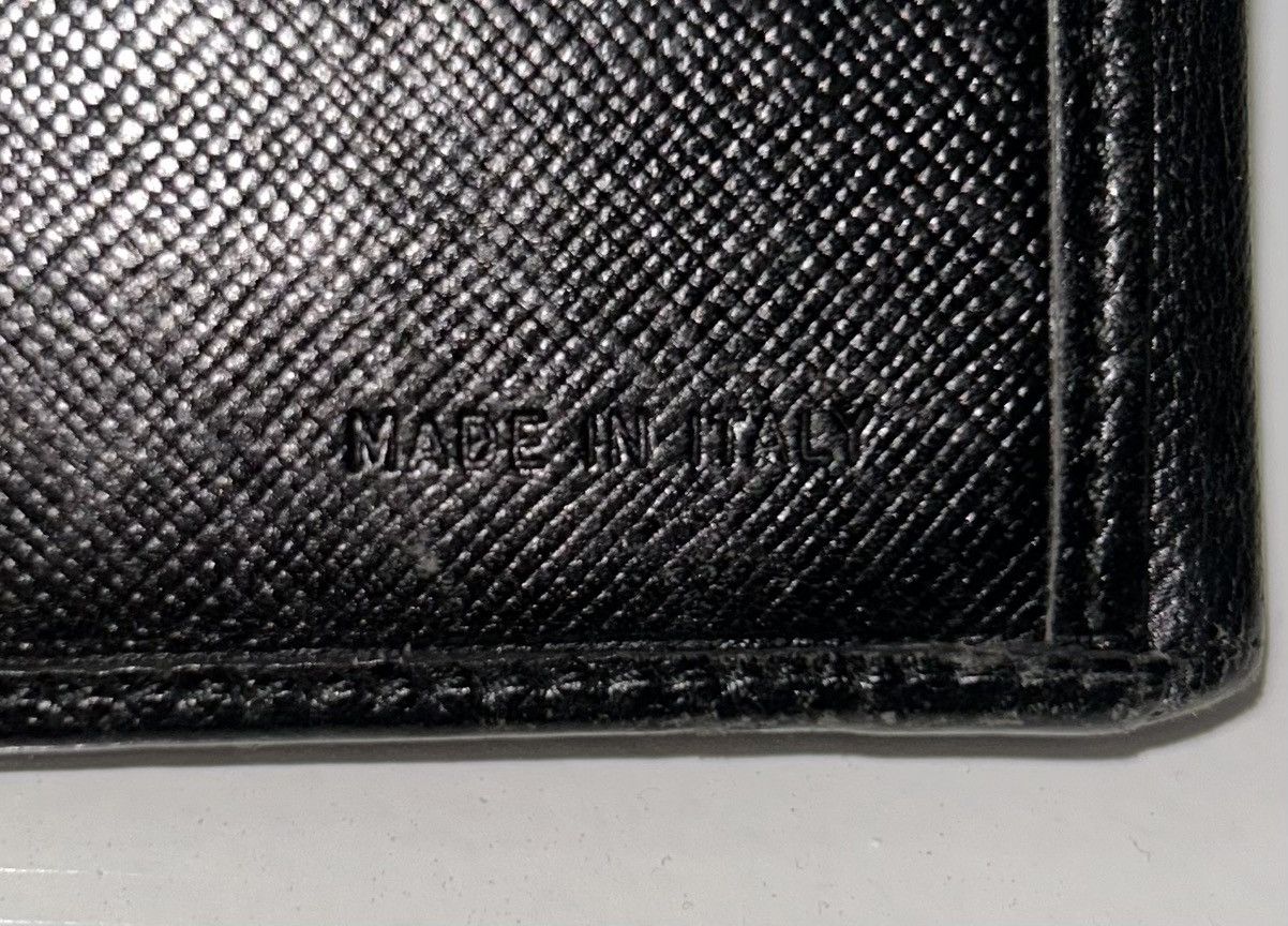 Prada Prada Black Saffiano Leather Wallet (missing clamp) Size ONE SIZE - 8 Thumbnail