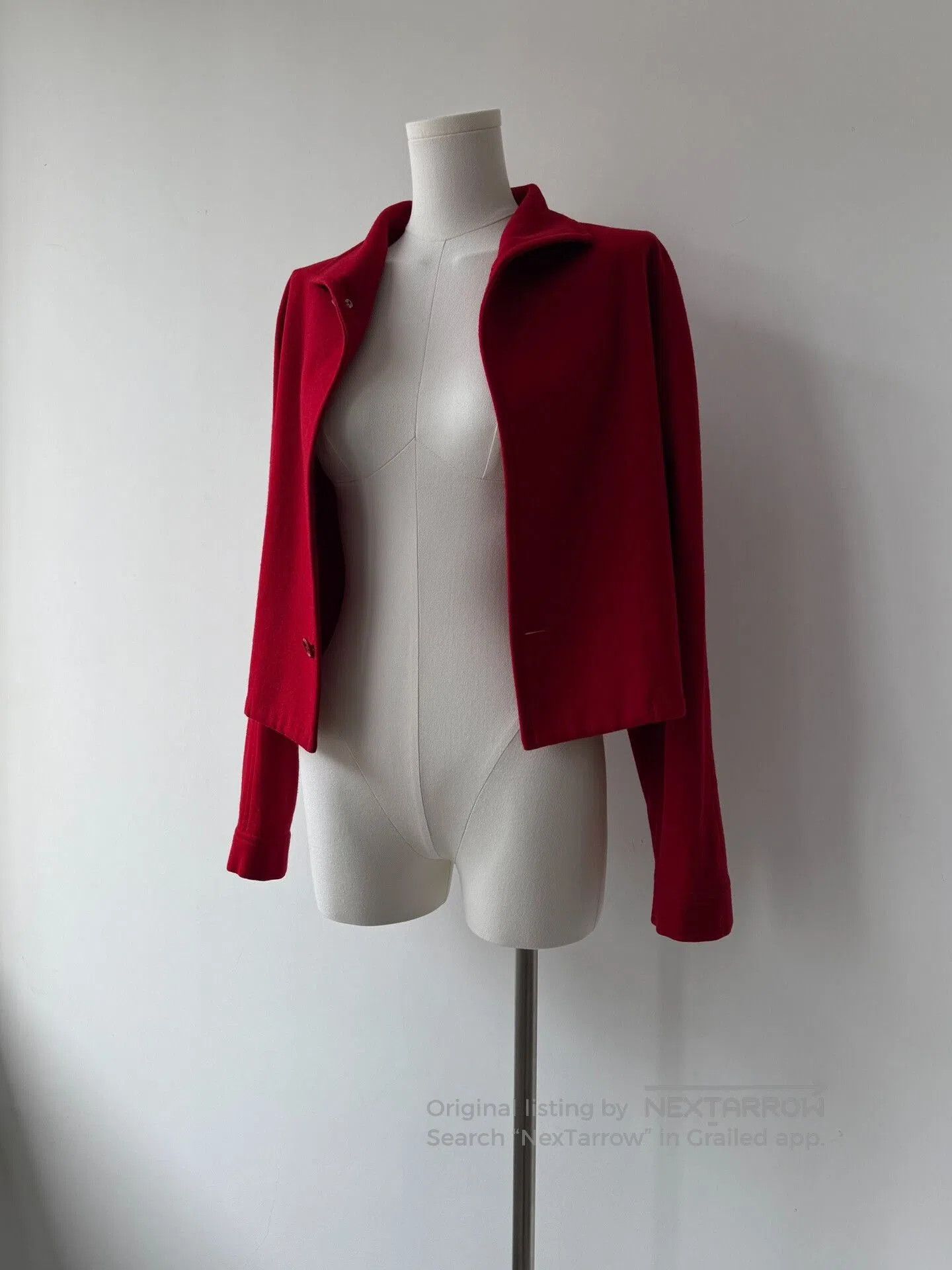 Y's Yohji Yamamoto Y's Red Wool Jacket. Size M / US 6-8 / IT 42-44 - 8 Thumbnail