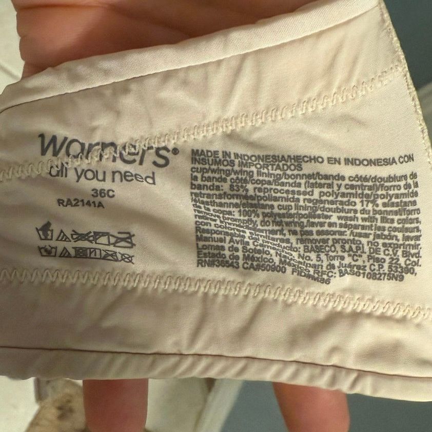 Other Warner’s Super Naturally You T-Shirt Bra 36C Size ONE SIZE - 5 Thumbnail