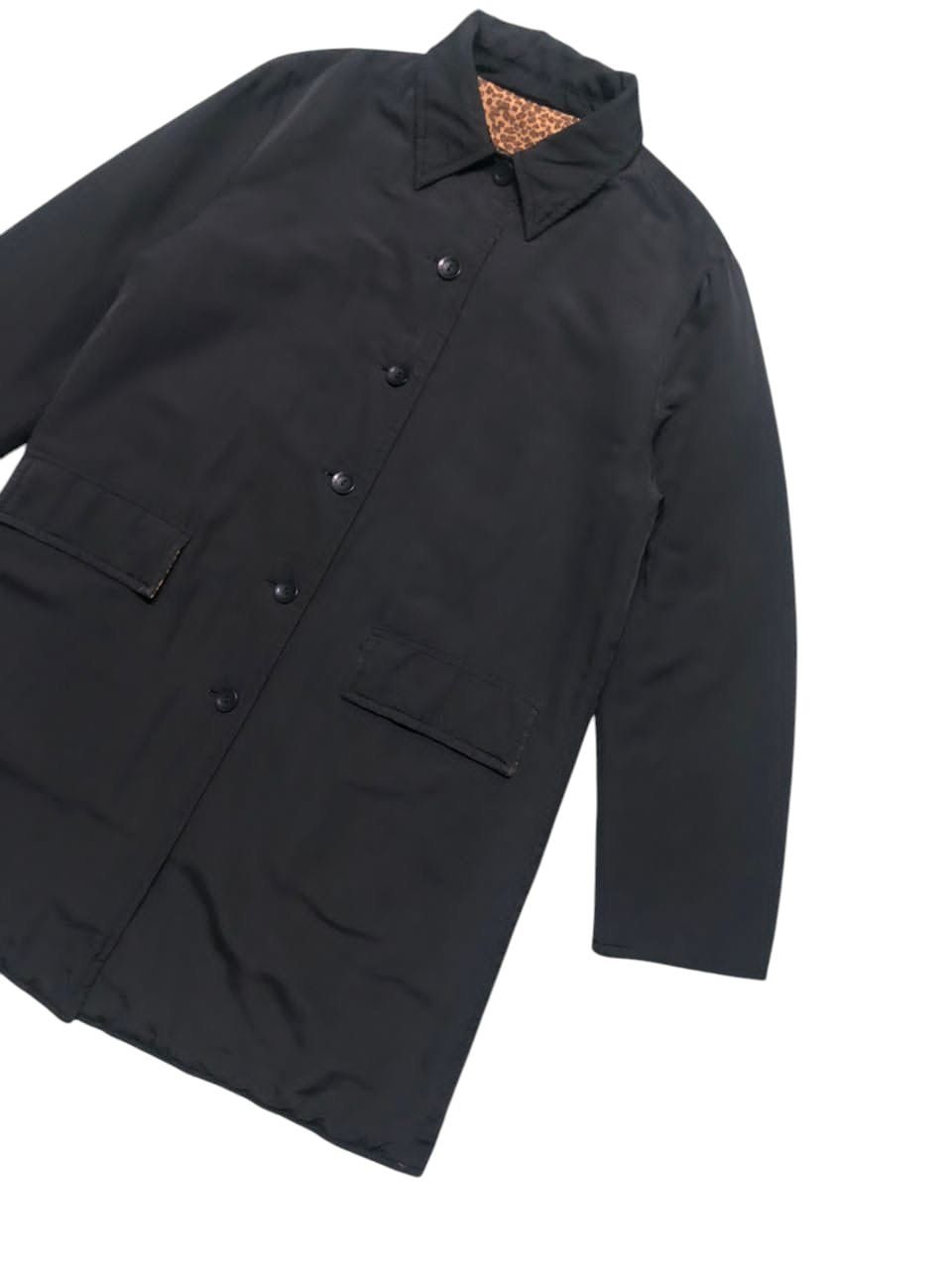 Bottega Veneta Vintage Bottega Veneta Rivesible TrenchCoat Leapord / Black Size US M / EU 48-50 / 2 - 11 Thumbnail