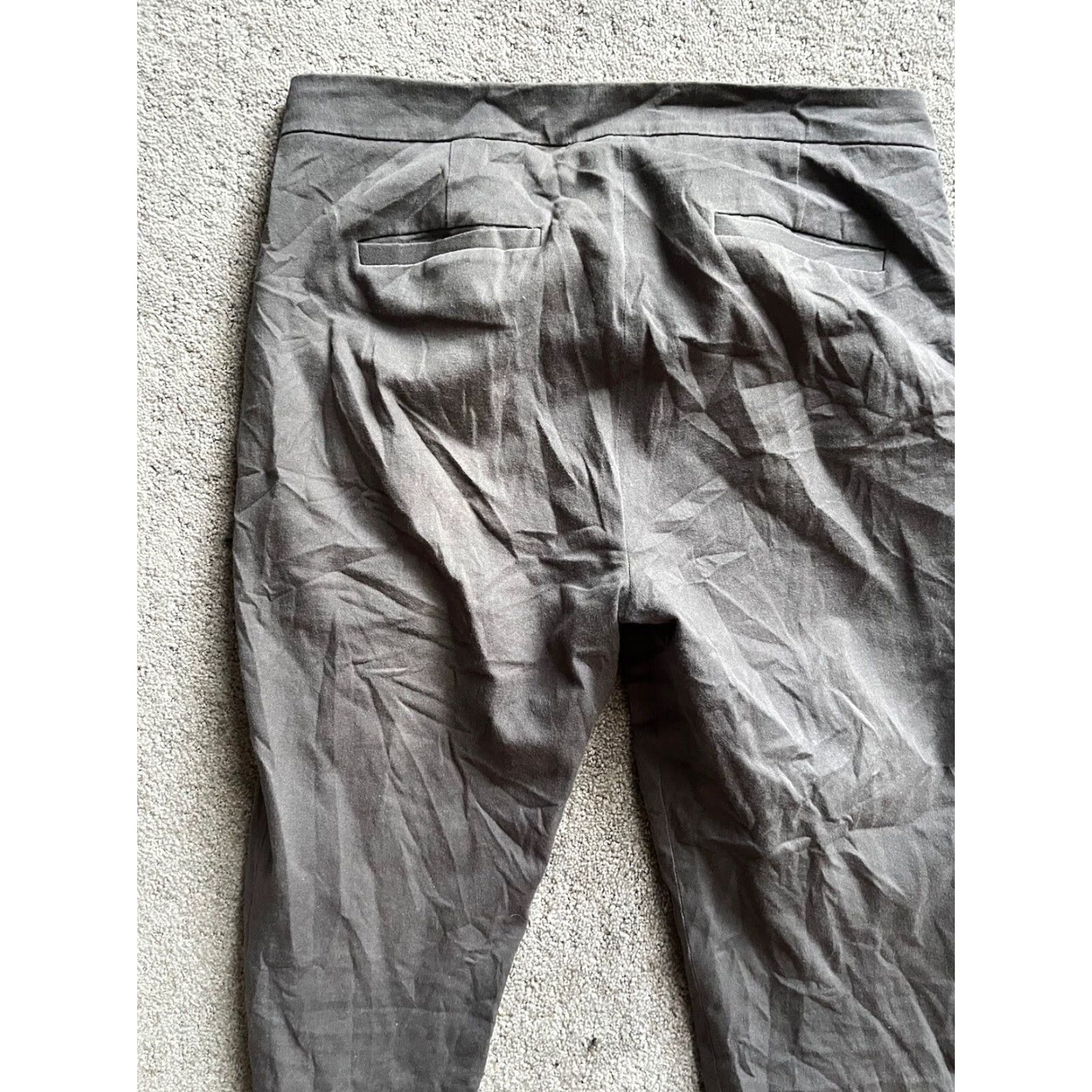 J.Crew J.CREW Women's Gray Cropped Martie Pants Bi-Stretch Cotton Size 6 Regular Size 28" / US 6 / IT 42 - 4 Thumbnail