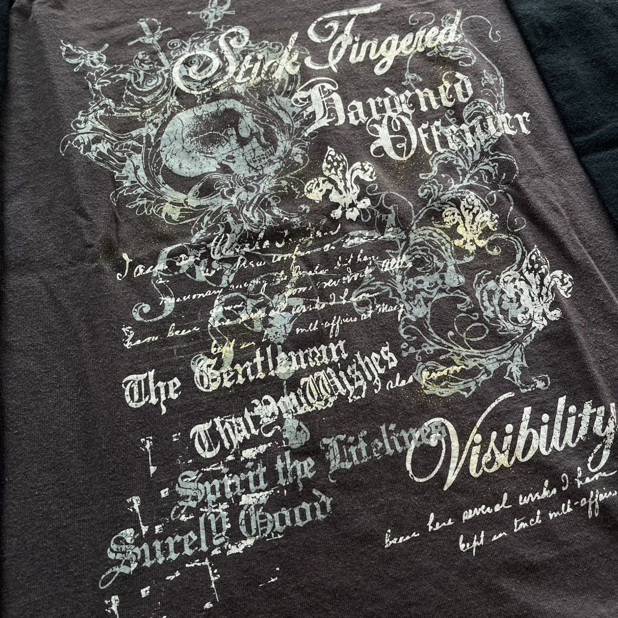 20471120 2000s Japanese archive poem vkei longsleeve tee Size US M / EU 48-50 / 2 - 4 Thumbnail