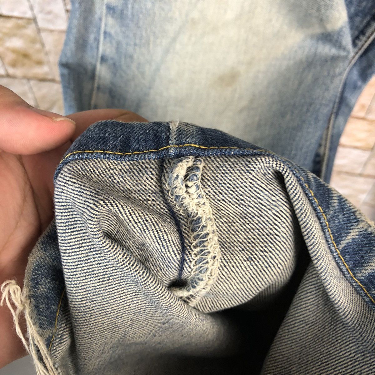 Levi's 503 Levis Blue faded Denim Pants #7572 Size US 34 / EU 50 - 11 Thumbnail