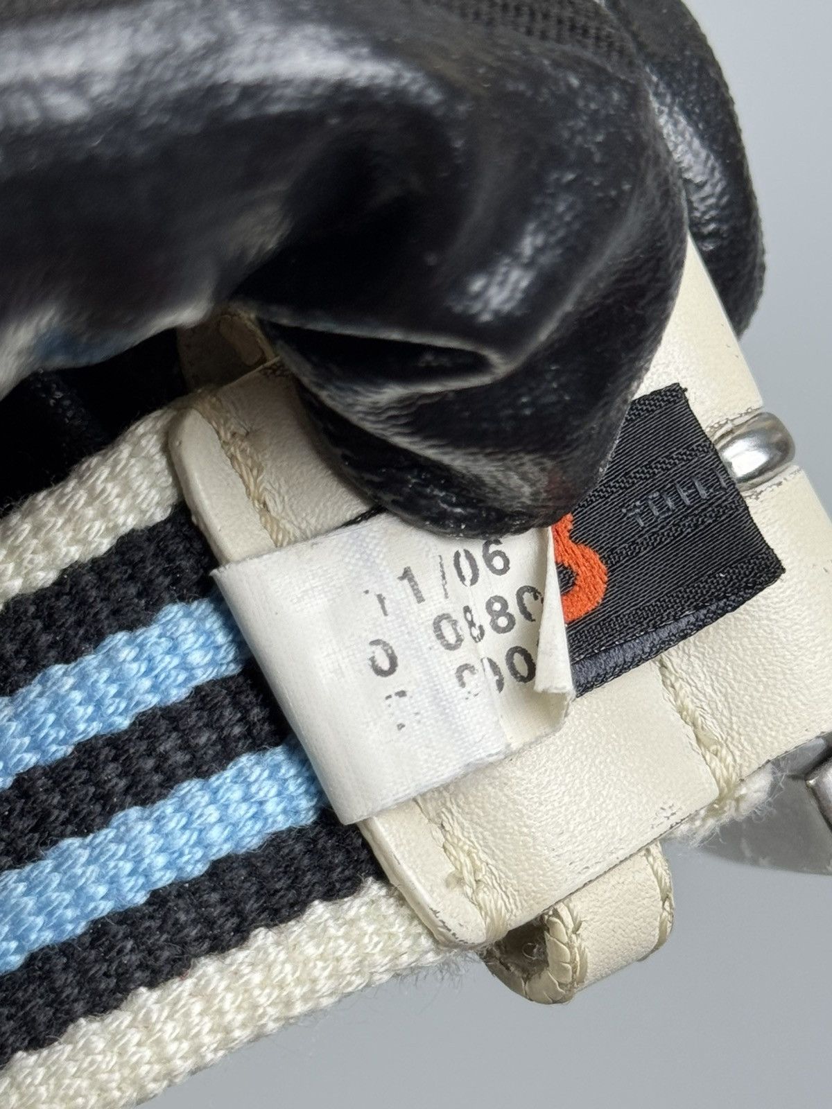 Adidas × Y's Adidas x Yohji Yamamoto - 2006 Blue and Black Stripes Belt Size ONE SIZE - 6 Thumbnail
