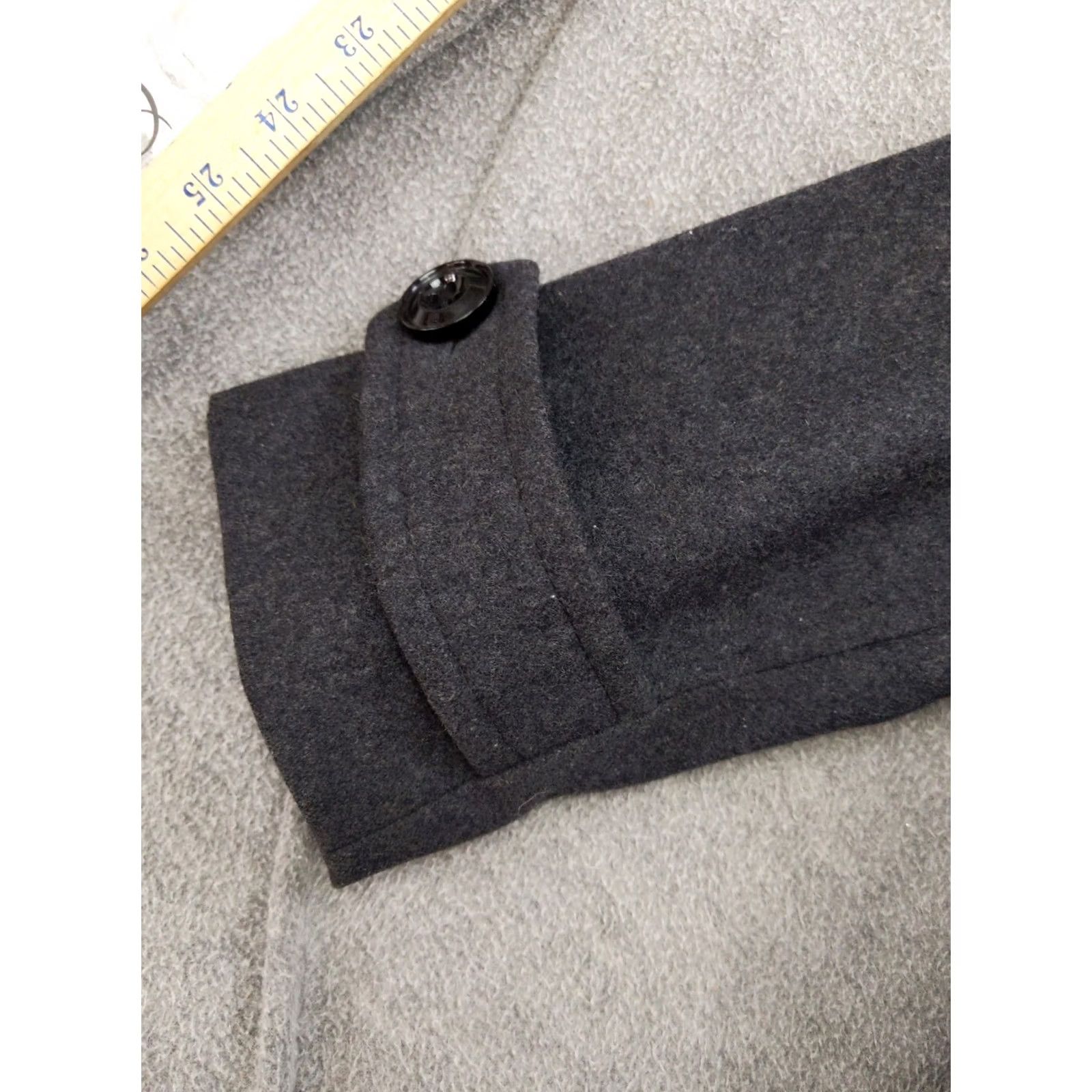 Anne Klein Anne Klein Coat Womens Medium Wool Blend Peacoat Button Front Winter Warm Melton Size M / US 6-8 / IT 42-44 - 3 Thumbnail
