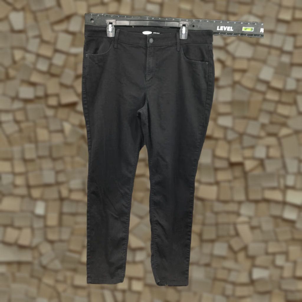 Old Navy Old Navy Super Skinny Jeans Size 16 Womens Dark Wash Black Jeans Regular Fit 5-Pocket Denim High Rise Womens Black Old Navy Skinny Jeans Size 38" / US 16 / IT 52 - 1 Thumbnail