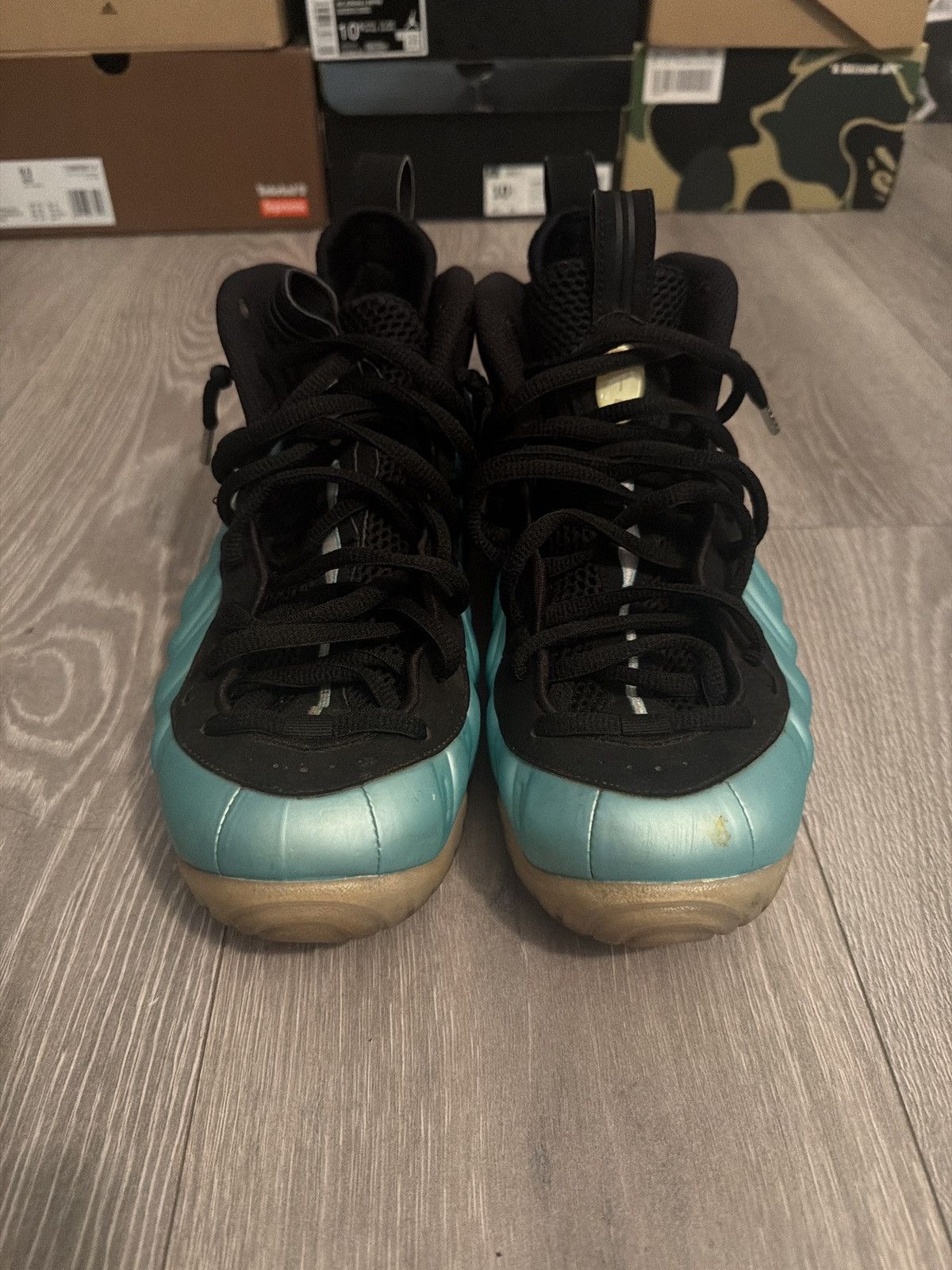 Nike 2017 air foamposite pro island green Size US 10 / EU 43 - 3 Thumbnail