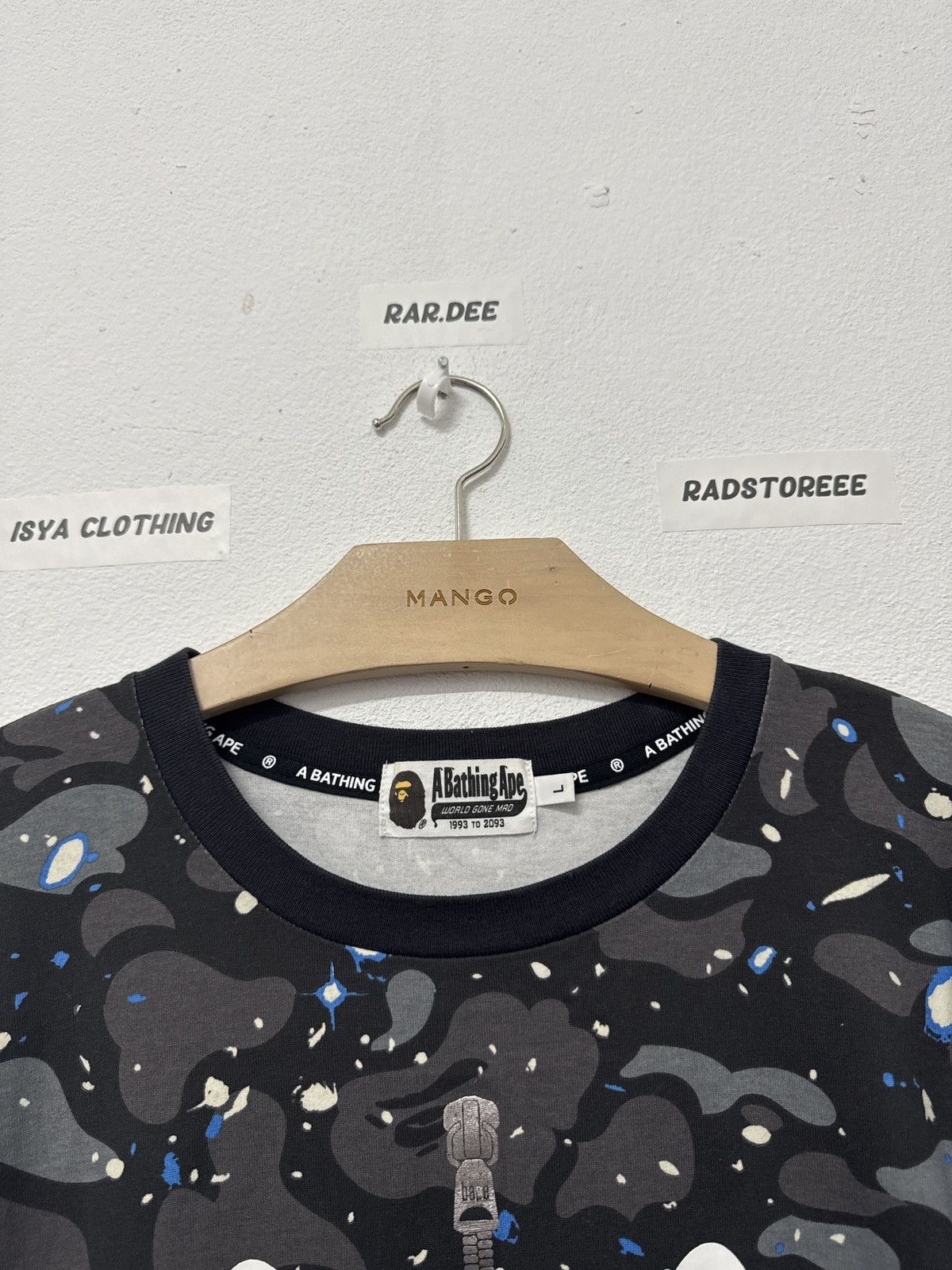 Bape A Bathing Ape Shark Glow In the Dark Tee Size US L / EU 52-54 / 3 - 3 Thumbnail
