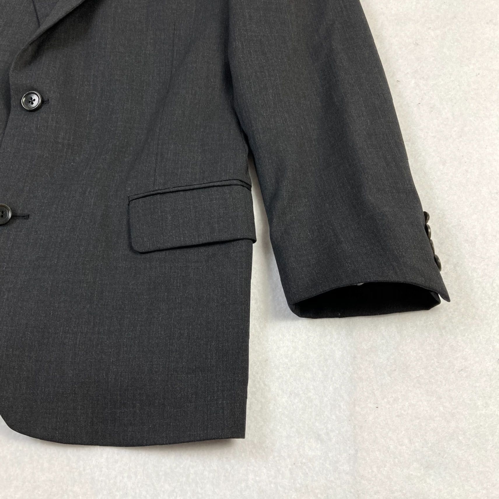 Brooks Brothers Brooks Brothers 1818 Fitzgerald Sport Coat Blazer Mens 40 Black Wool USA Made Size 40R - 3 Thumbnail
