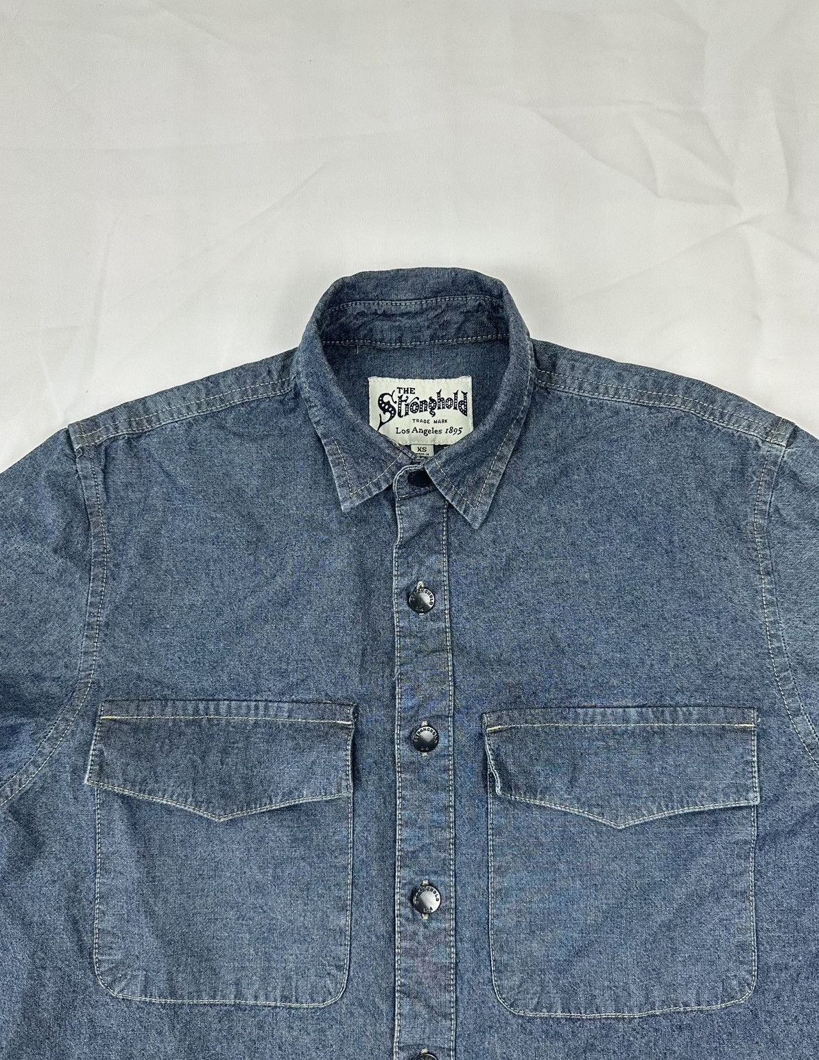 The Stronghold The Stronghold Los Angeles Denim Work Shirt – Size S-XS USA Size US S / EU 44-46 / 1 - 1 Thumbnail