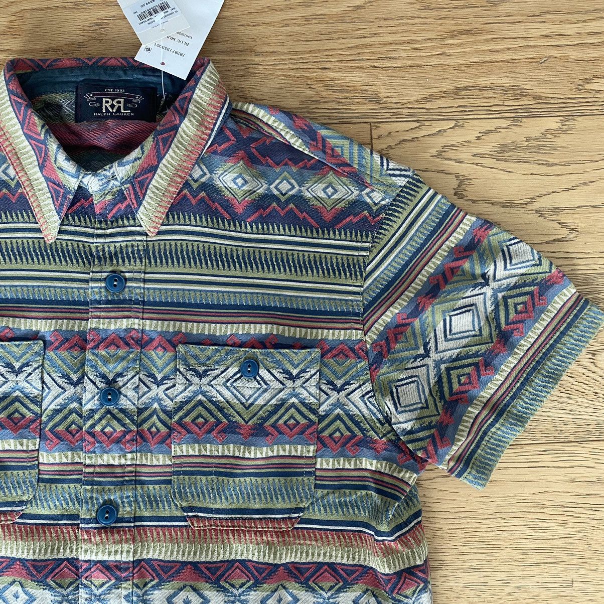 RRL Ralph Lauren RRL Double RL Ralph Lauren Navajo Serape Shirt Workwear Ikat Size US S / EU 44-46 / 1 - 3 Thumbnail