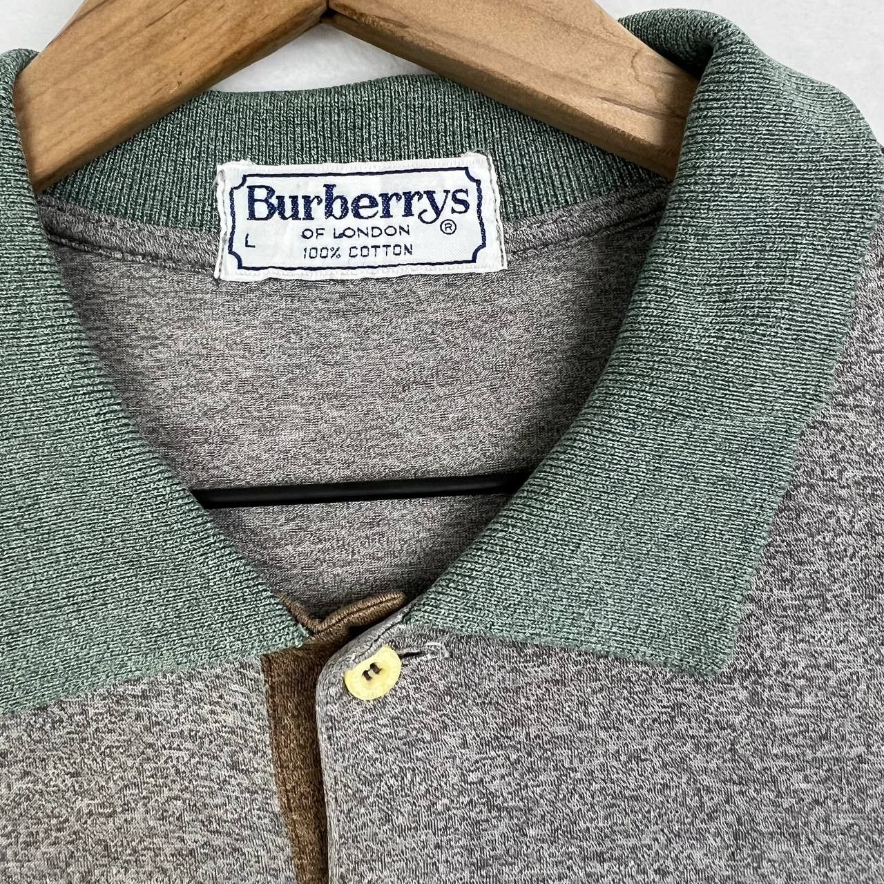 Burberry Vintage Burberrys Polo Shirt Men Large Pullover Cotton L Size US L / EU 52-54 / 3 - 5 Thumbnail
