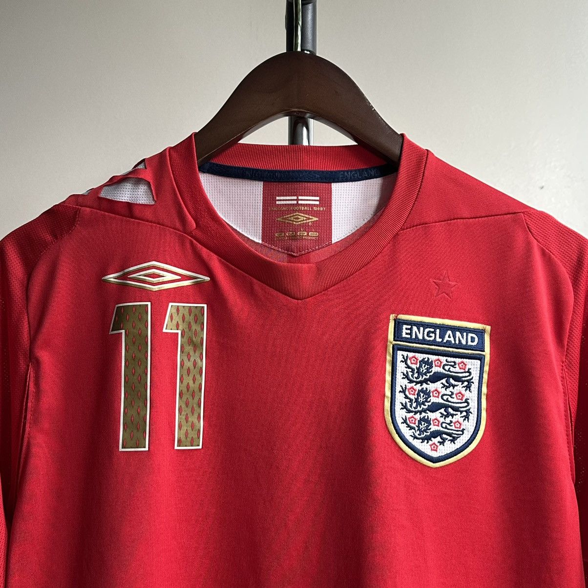 Umbro J. Cole #11 Vintage England 2006/08 Soccer Jersey Umbro Size US M / EU 48-50 / 2 - 7 Thumbnail
