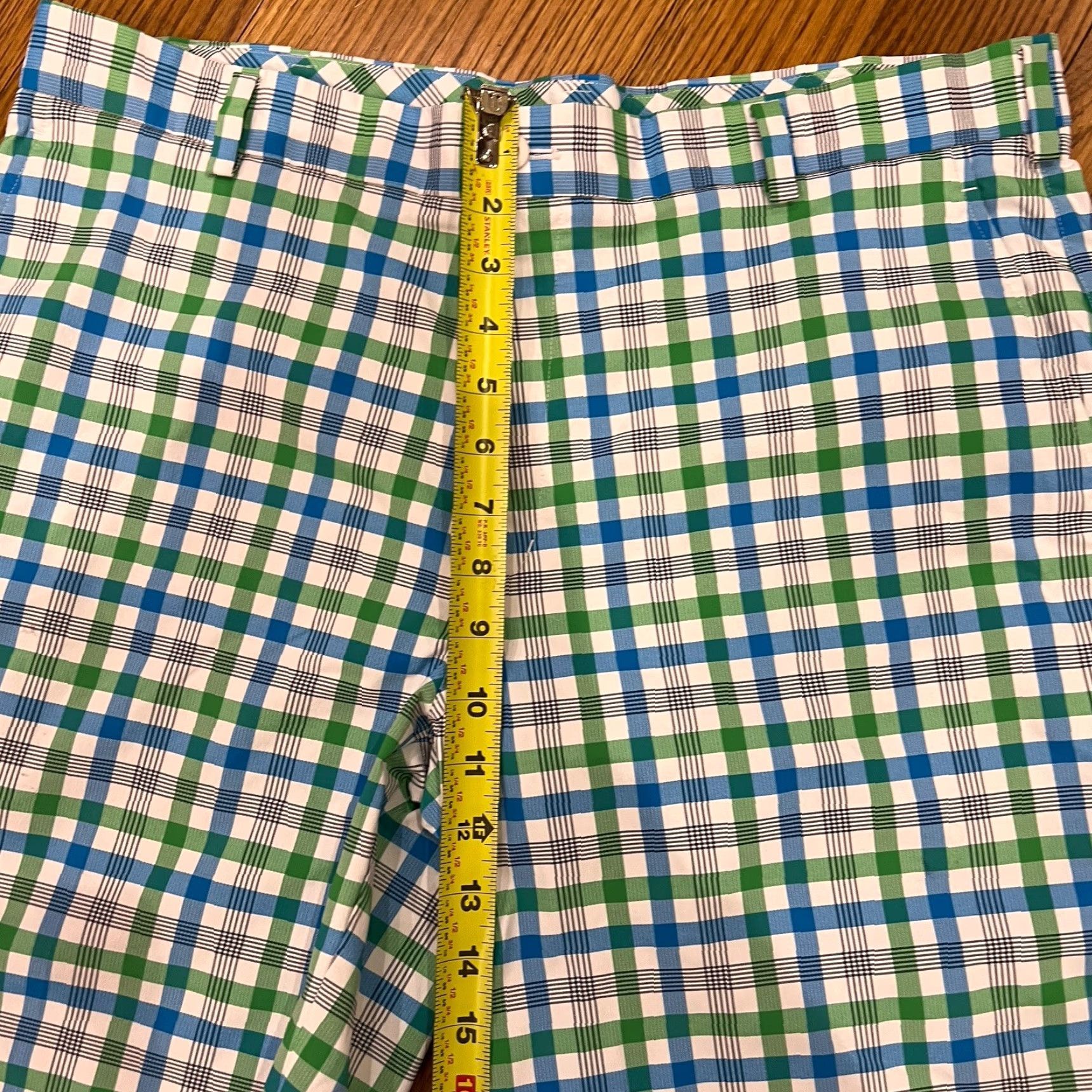 Nike Nike Golf Shorts Dri-Fit Bermuda Mens 36 Green Plaid Gingham Casual Outdoor Preppy 11in Inseam Mens Size US 36 / EU 52 - 7 Thumbnail