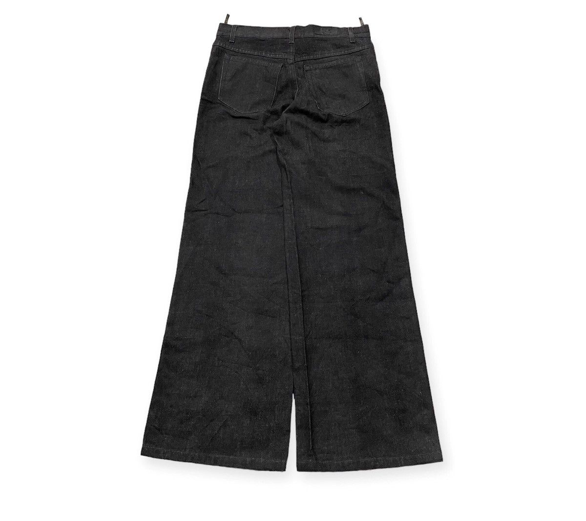Fendi Embroidered Waxed Baggy Denim Size 29" - 3 Thumbnail