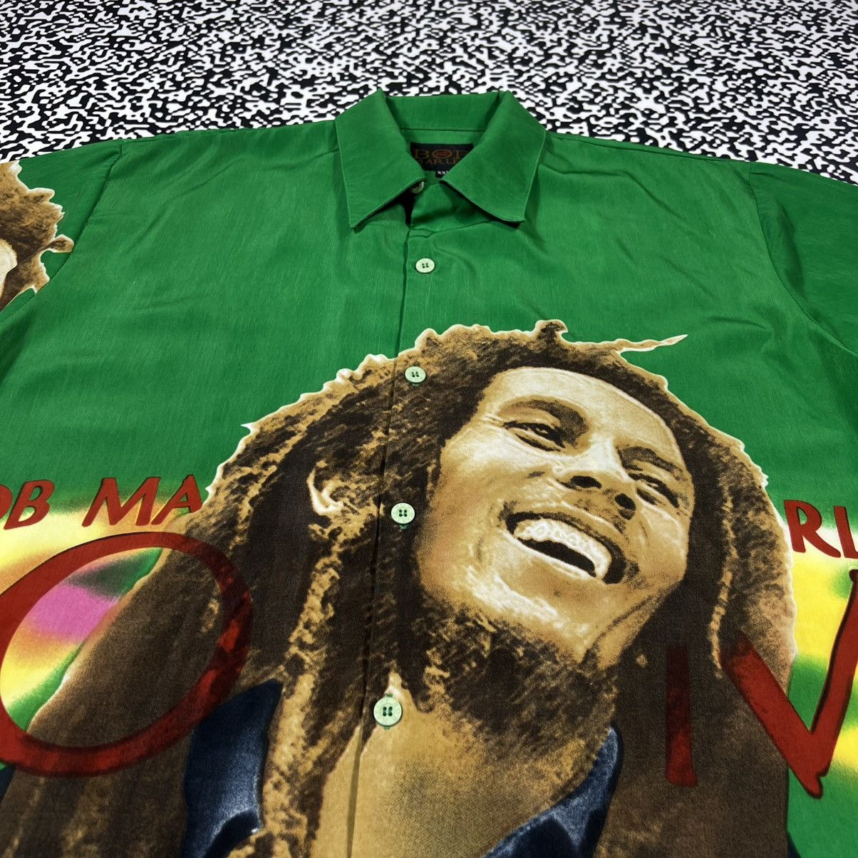 Bob Marley Vintage 90s Bob Marley Face Art Retro Weed Band Style Shirt Size US XXL / EU 58 / 5 - 7 Thumbnail