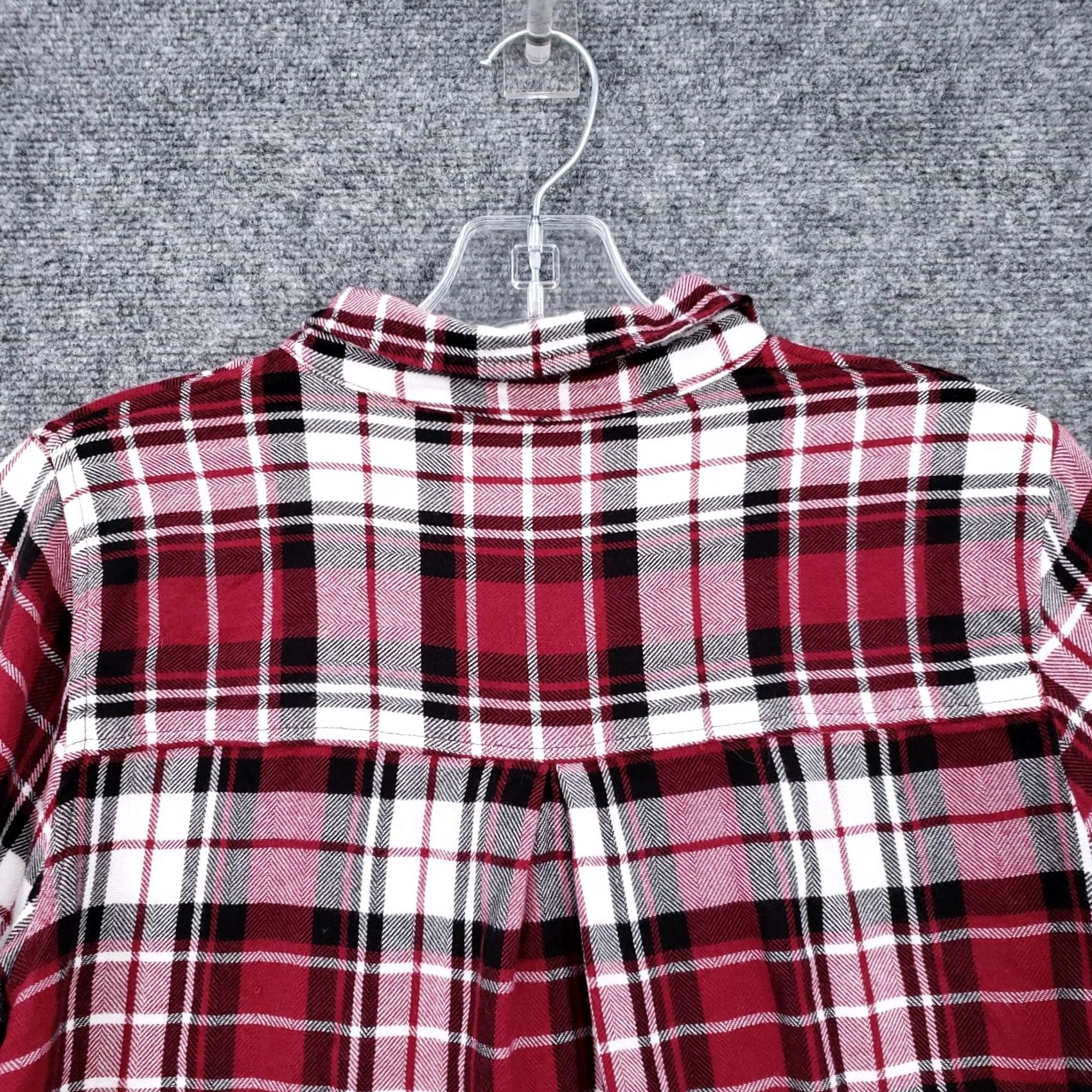 Buffalo David Bitton Buffalo by David Bitton Shirt Womens S Red Plaid Button-Up Long Sleeve Casual Viscose Rayon Size S / US 4 / IT 40 - 7 Thumbnail