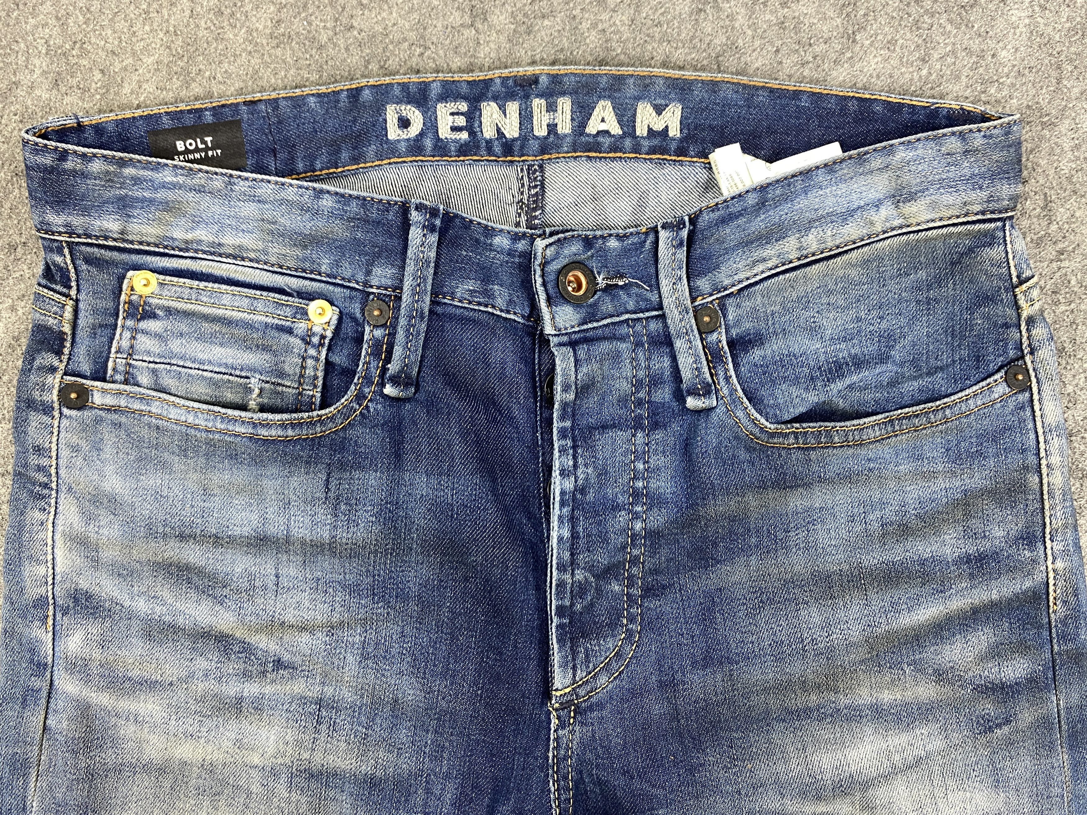 Japanese Brand Faded Blue Redline Denham Jeans 32x28 Denim - JN3333 Size US 32 / EU 48 - 3 Thumbnail