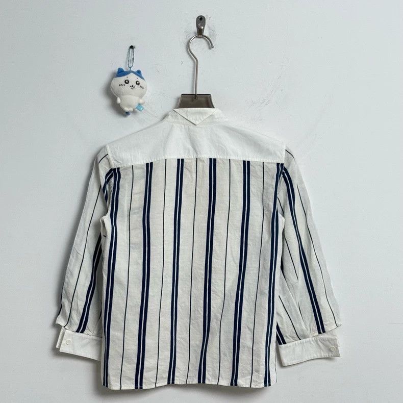 Loewe LOEWE Black and white striped patchwork shirt Size M / US 6-8 / IT 42-44 - 3 Thumbnail