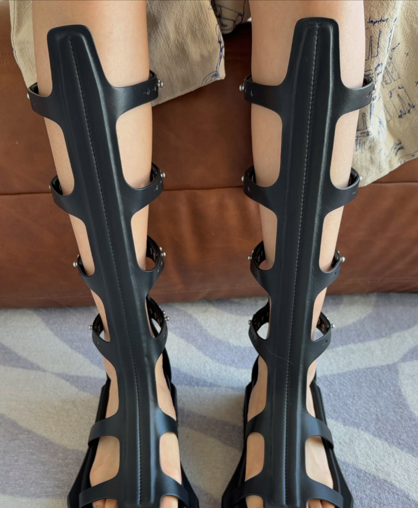 Rick Owens 💥TURBO CYCLOPS SPARTAN HIGH GLADIATOR SANDALS $3300 Size US 8 / IT 38 - 4 Thumbnail