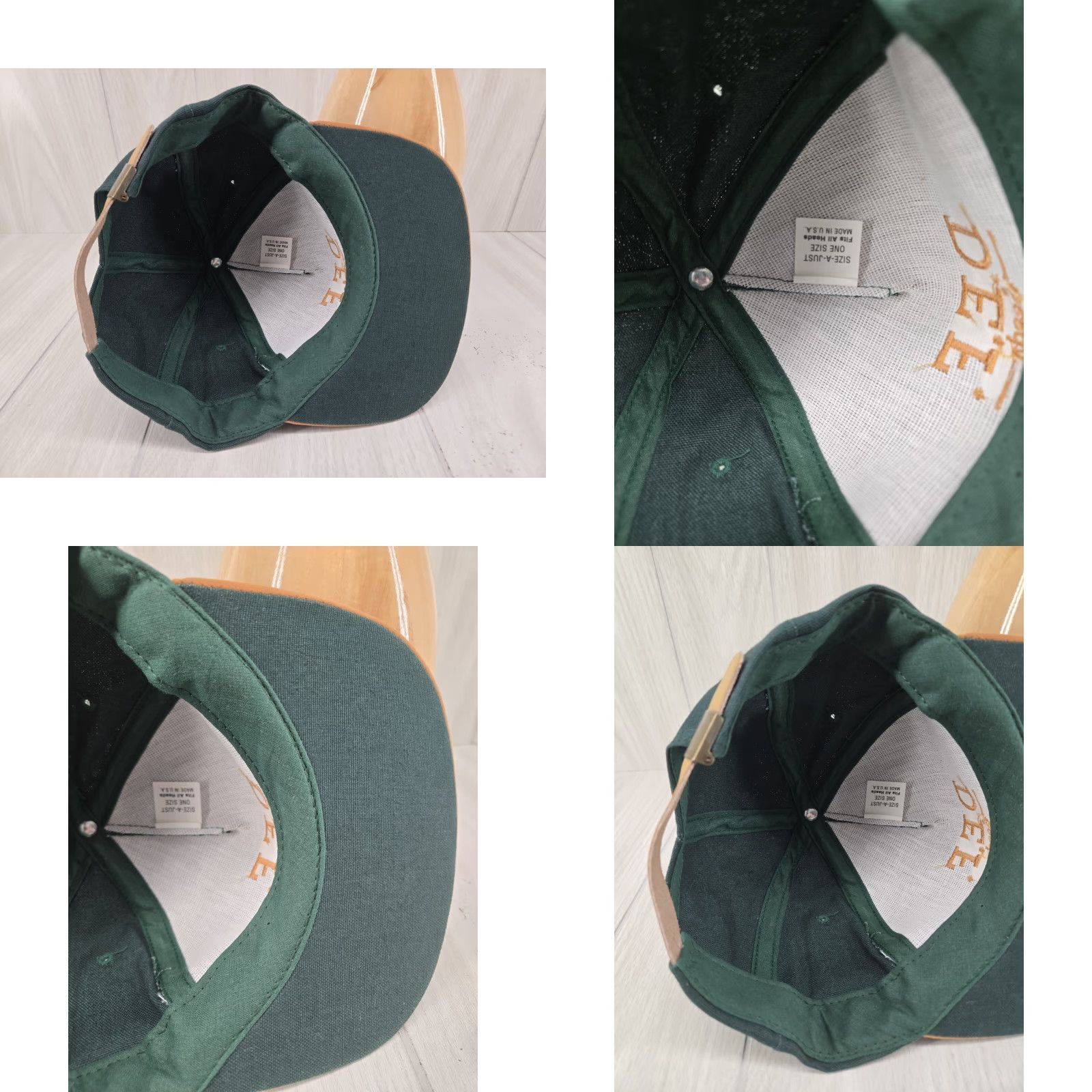 Vintage VINTAGE DEF Seeds Hat Strapback Embroidered Cap Green Brown Adjustable USA Men Size ONE SIZE - 9 Thumbnail