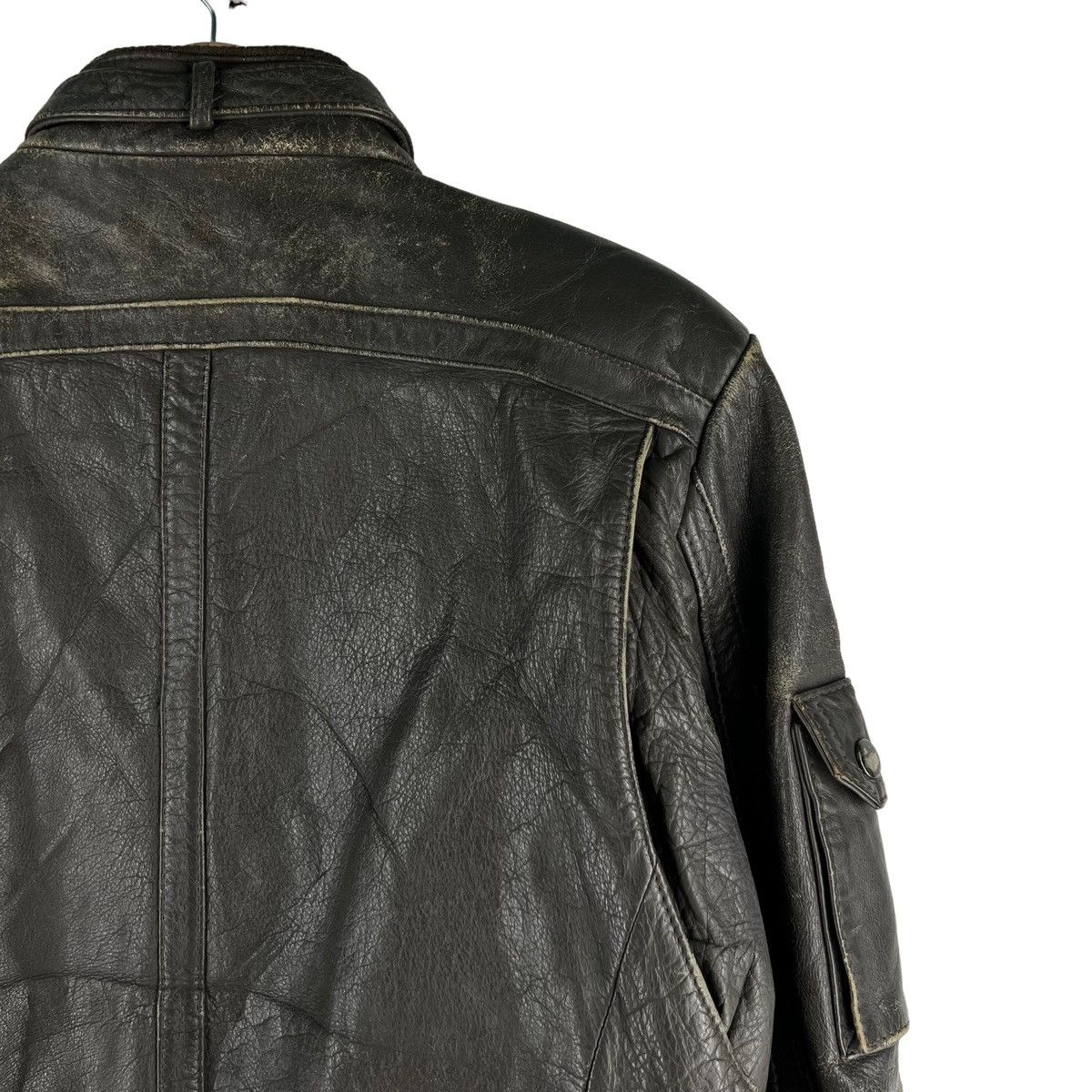 Japanese Brand 🔥VINTAGE BIKER LEATHER JACKET SIEINMARK JAPAN MADE Size US S / EU 44-46 / 1 - 8 Thumbnail