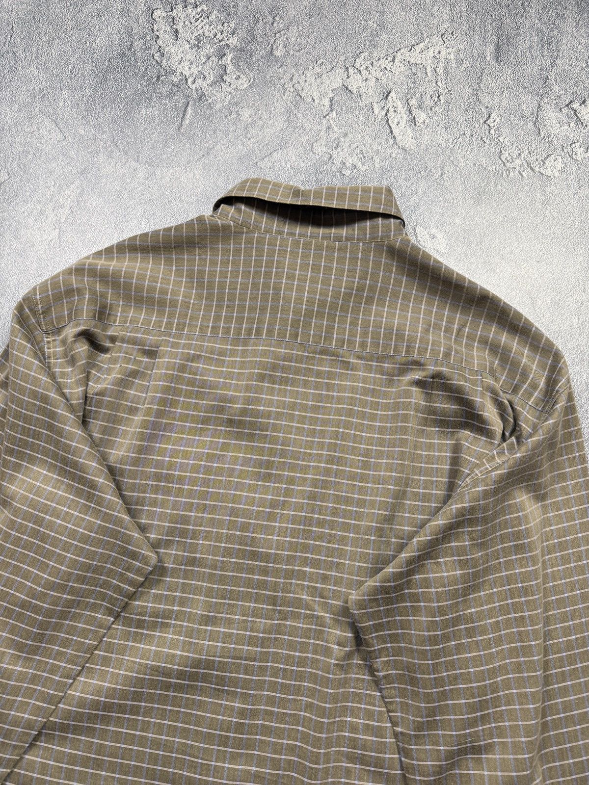 Ermenegildo Zegna Luxury Ermenegildo Zegna Striped Button Up Shirt Size US XXL / EU 58 / 5 - 6 Thumbnail