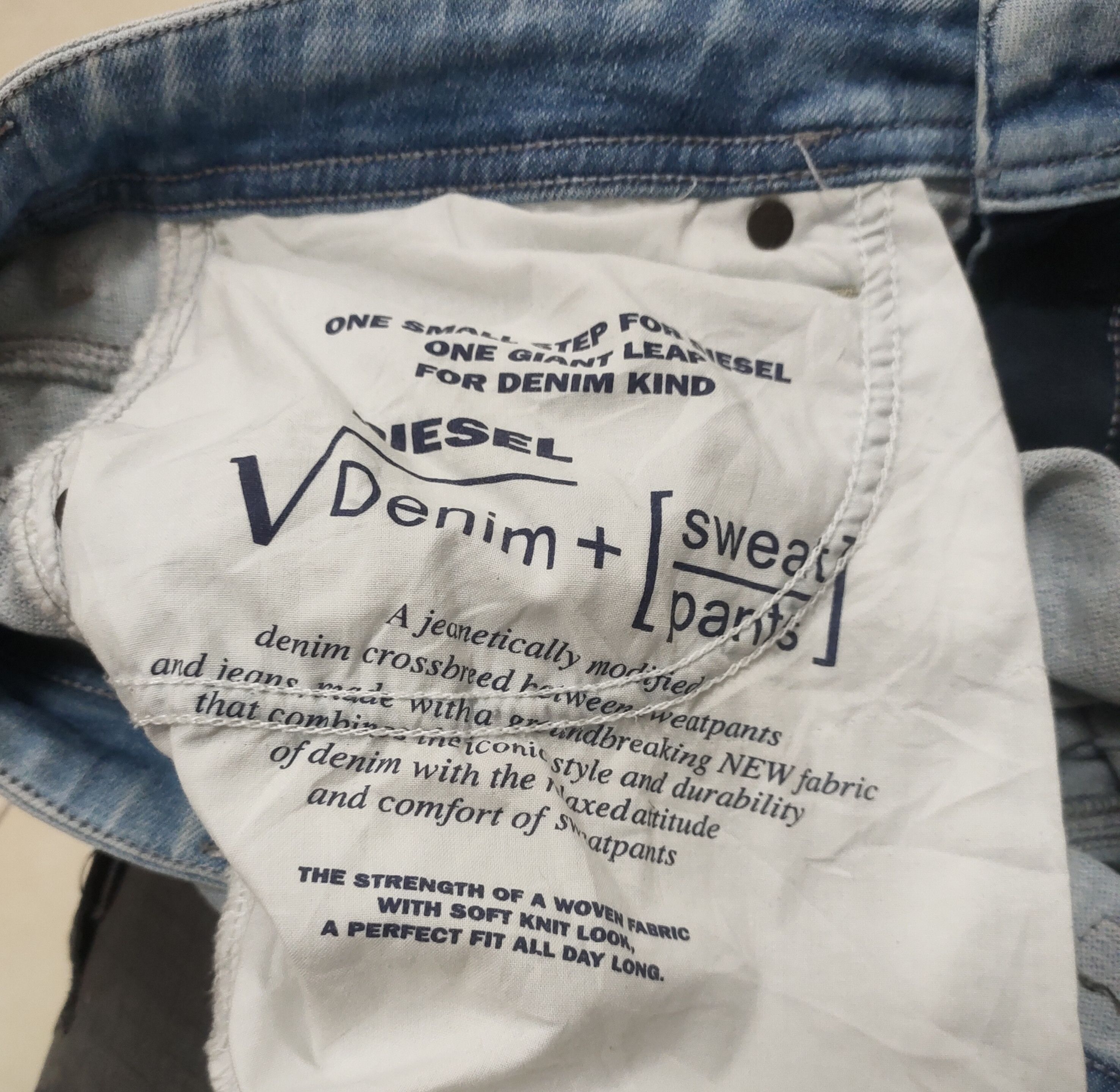 Diesel 💥Diesel Industry Denim + Sweatpants💥 Size US 35 - 14 Thumbnail