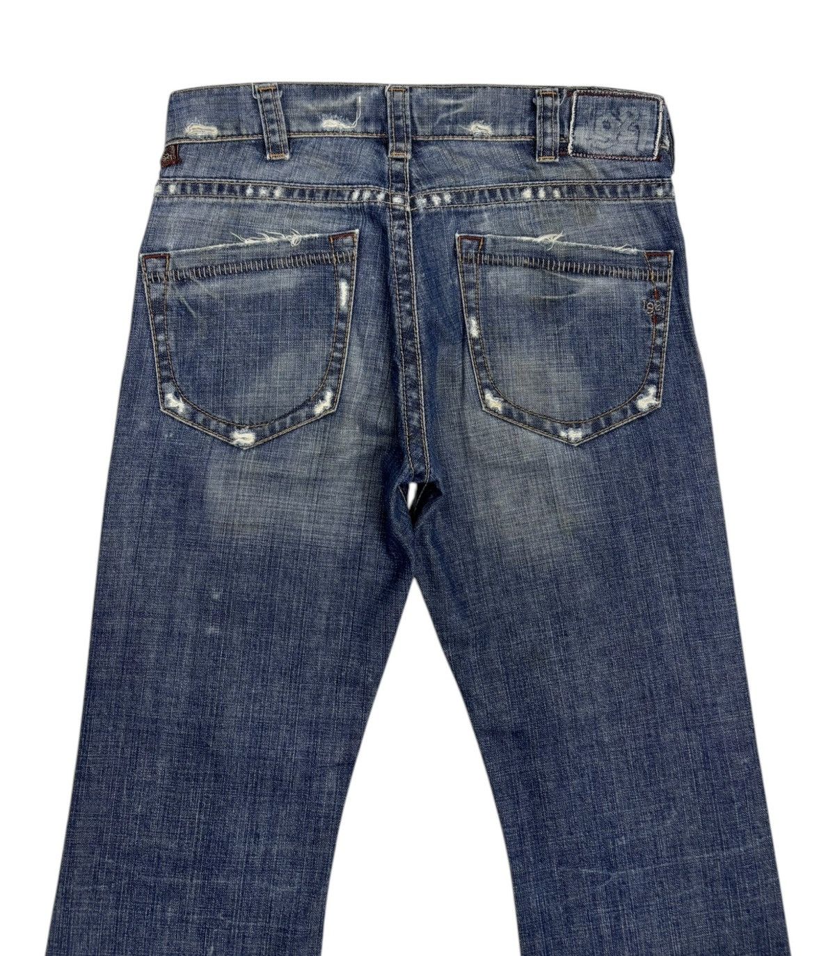 If Six Was Nine Flare Jeans Ripped Made in Canada 1921 Y2K True Religion Size US 32 / EU 48 - 4 Thumbnail