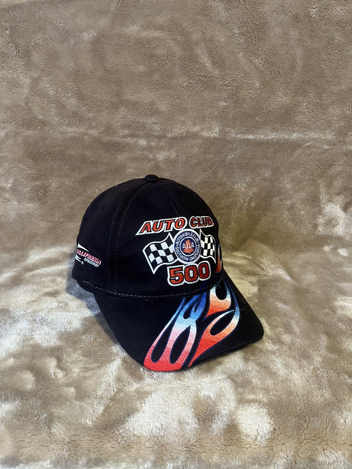 NASCAR Vintage 2003 NASCAR Auto Club 500 Flame embroidered Dad Cap Size ONE SIZE - 1 Thumbnail