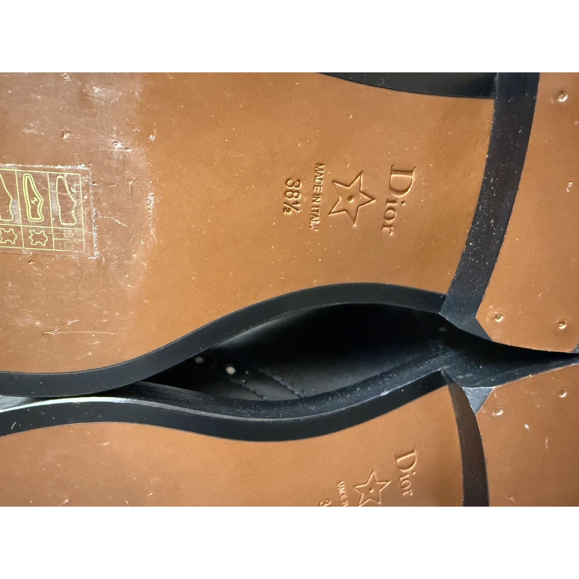Dior Christian Dior Womens Two-Tone Leather Tall Riding Boots Bla Size US 6.5 / IT 36.5 - 8 Thumbnail