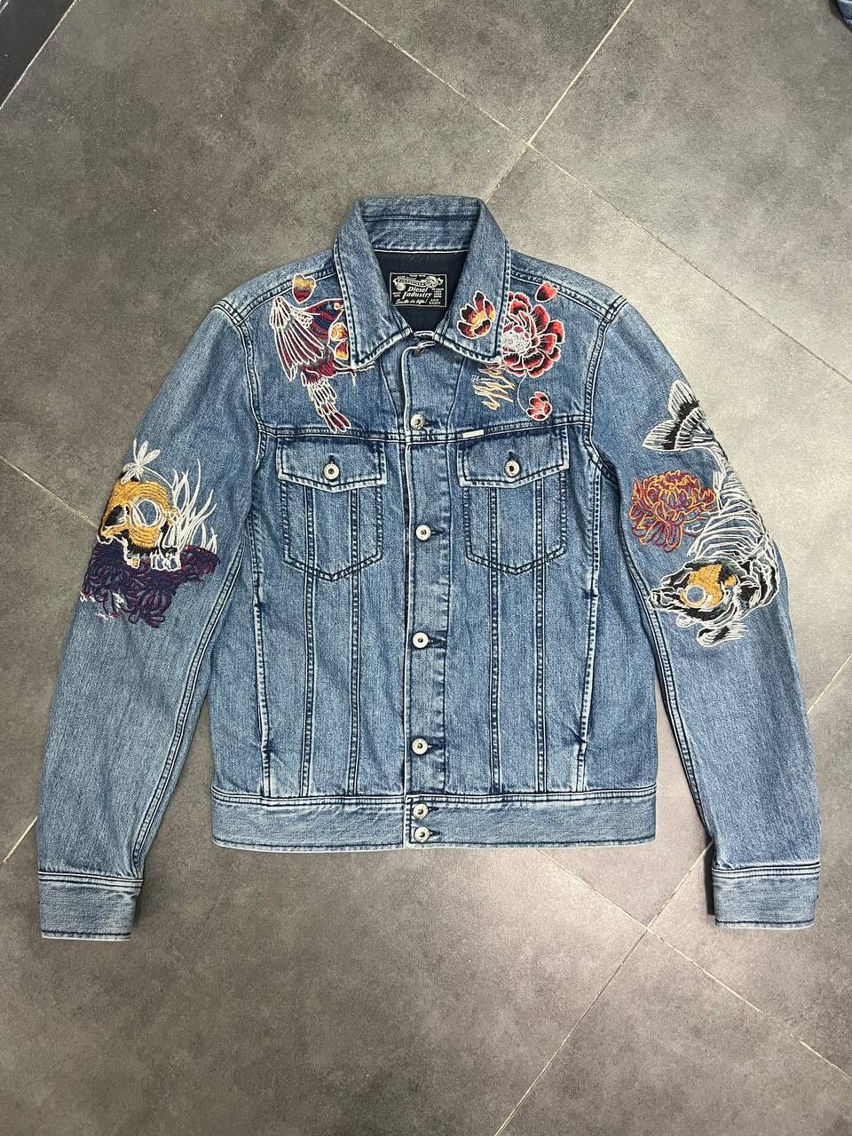 Diesel RARE Diesel Koi Embroidered Denim Jacket Size US M / EU 48-50 / 2 - 3 Thumbnail