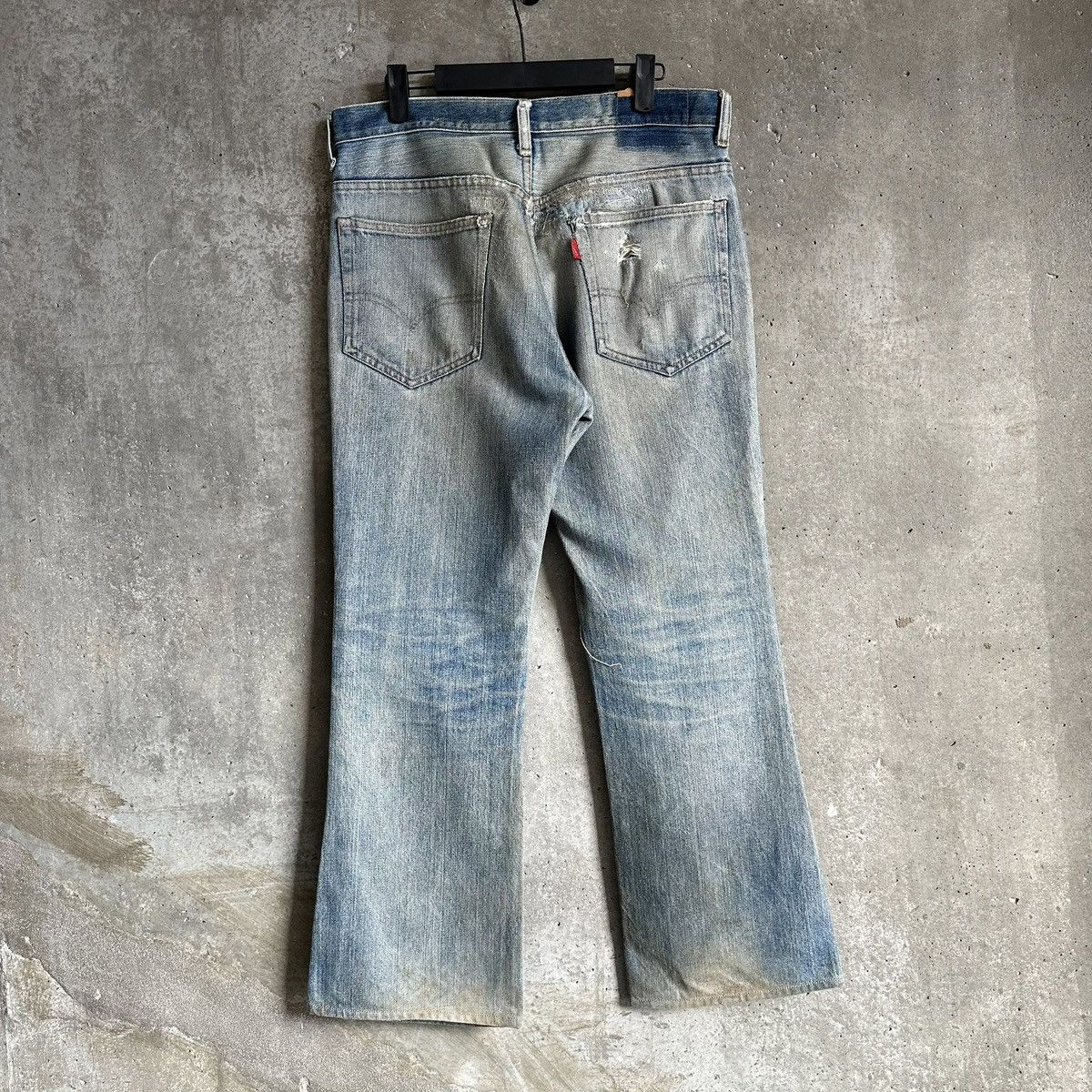 Levi's 70’s THRASHED Levi’s 517 Repair Denim Size US 33 - 2 Thumbnail