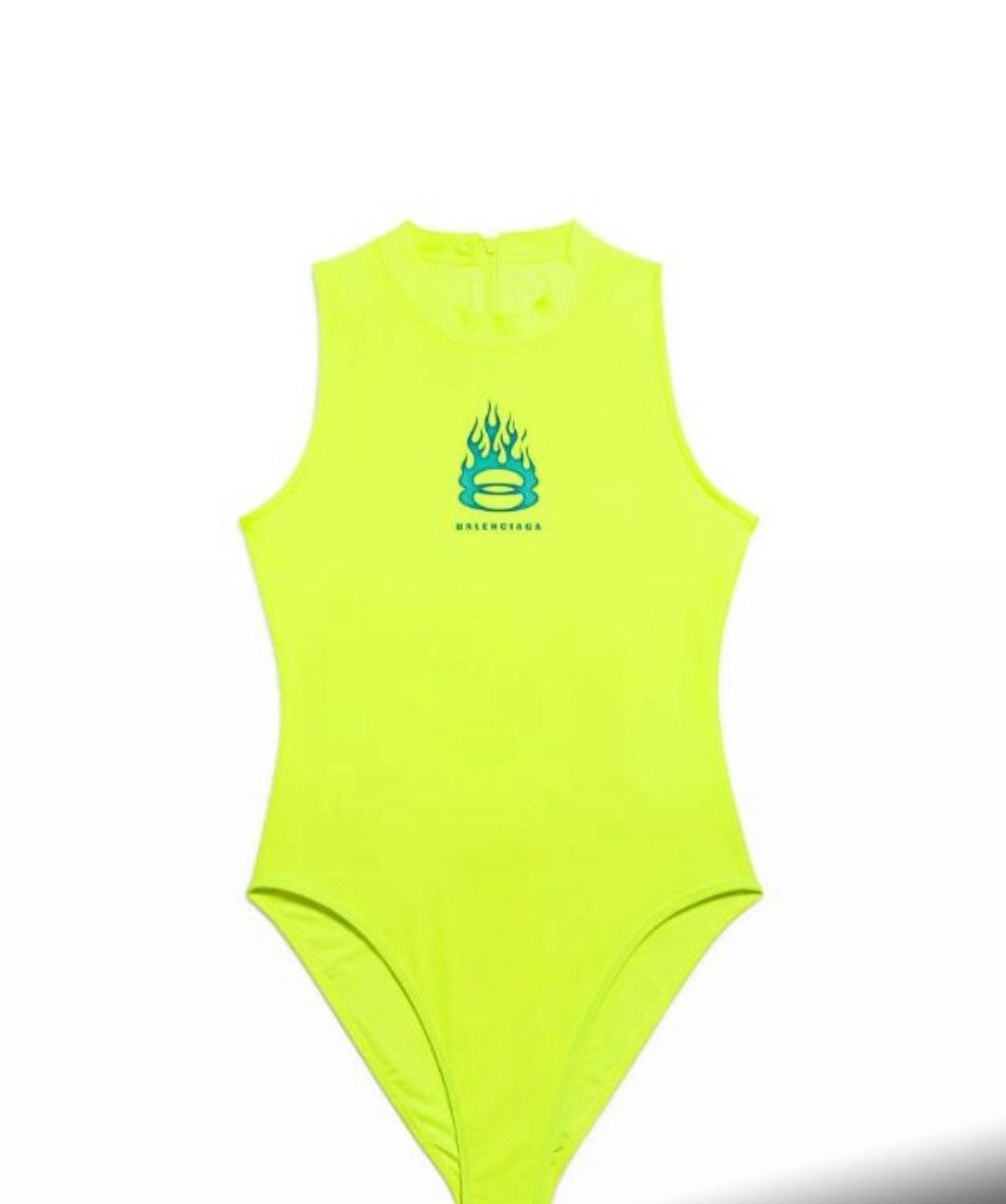 Balenciaga burning unity swimsuit Size L / US 10 / IT 46 - 1 Preview