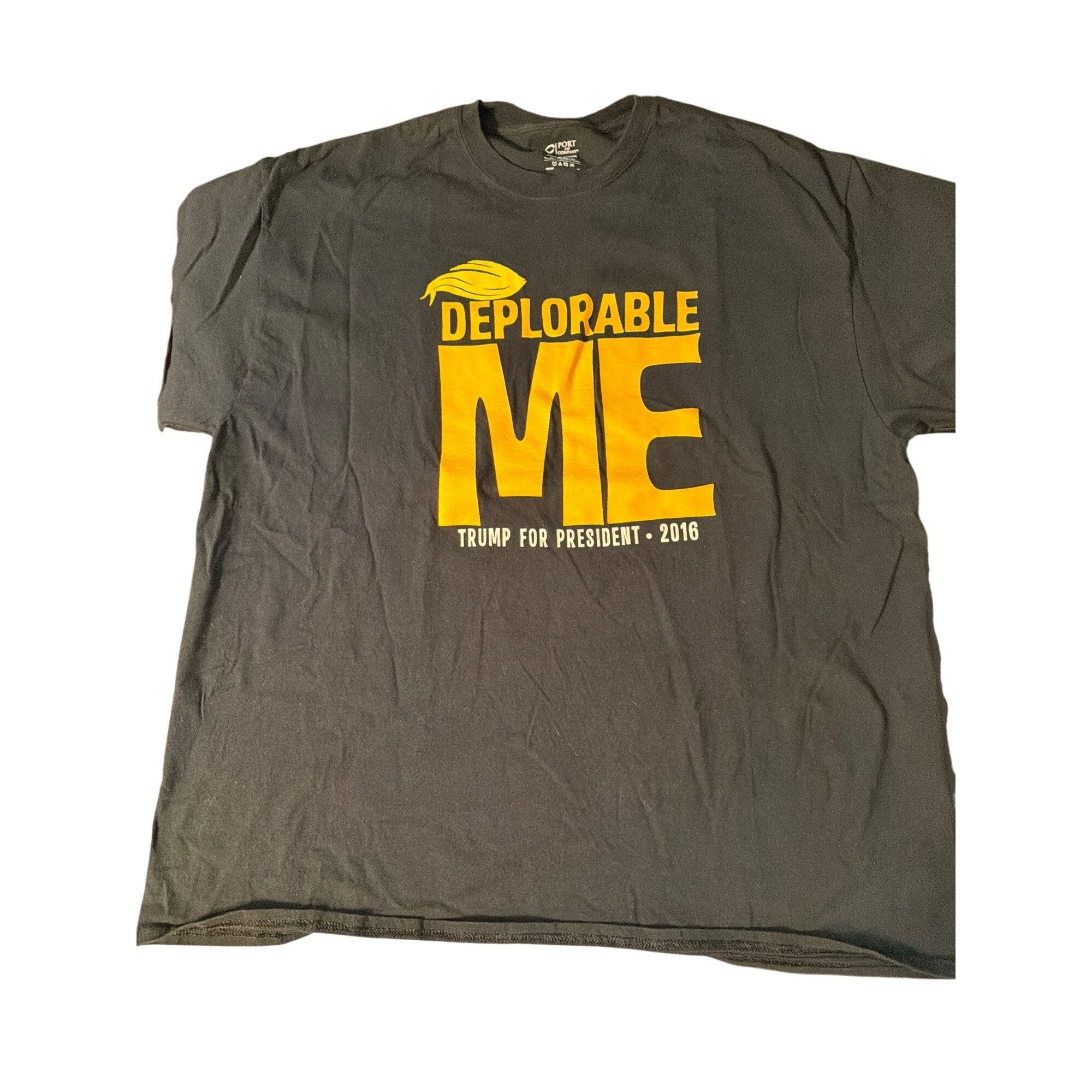 Port & Company Deplorable Me Trump For President 2016 T Shirt Black Yellow Size US XXL / EU 58 / 5 - 1 Thumbnail