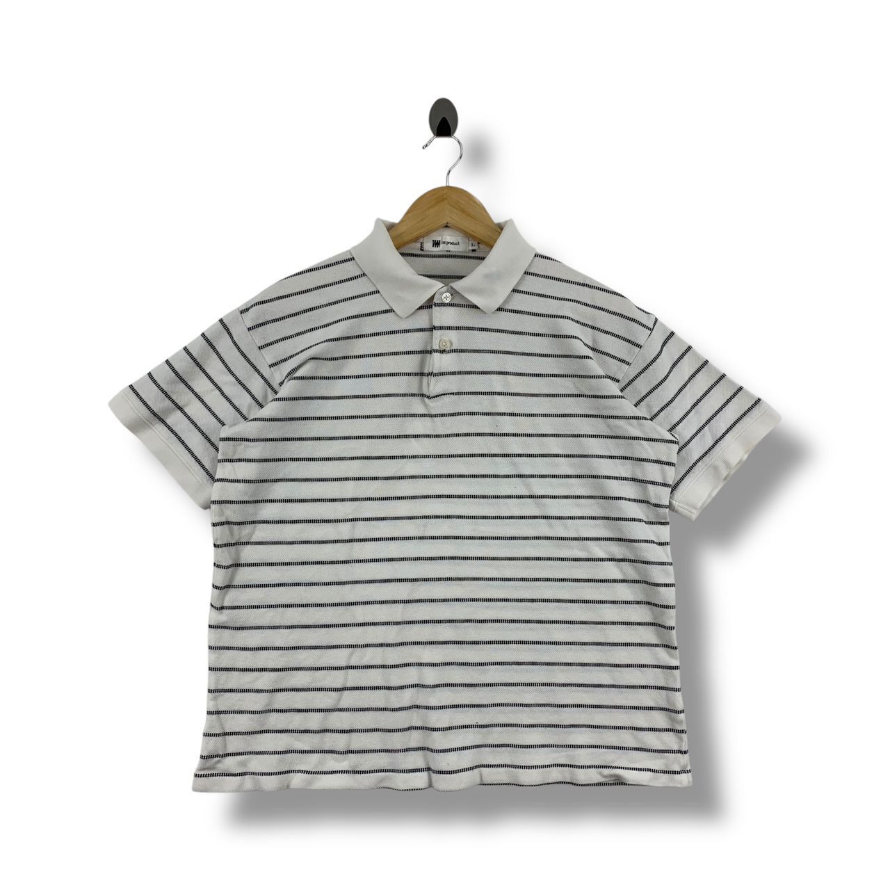 Designer × Issey Miyake × Japanese Brand IM PRODUCT By ISSEY MIYAKE Stripe Polo Tees Size US L / EU 52-54 / 3 - 1 Thumbnail