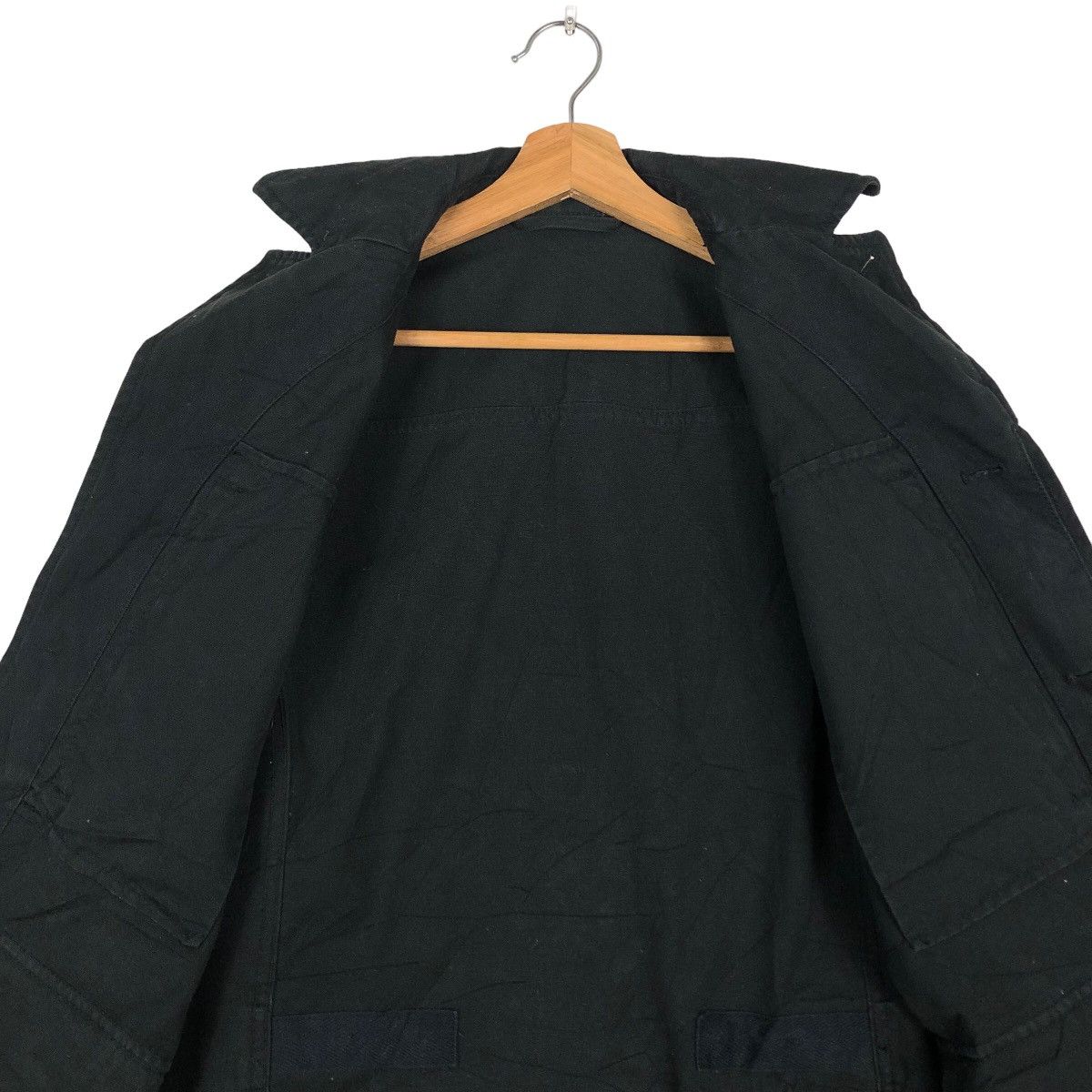 Japanese Brand 🔥Vintage Chore Jacket Rich Black Uniqlo Japan Issey Miyake Size US M / EU 48-50 / 2 - 14 Thumbnail