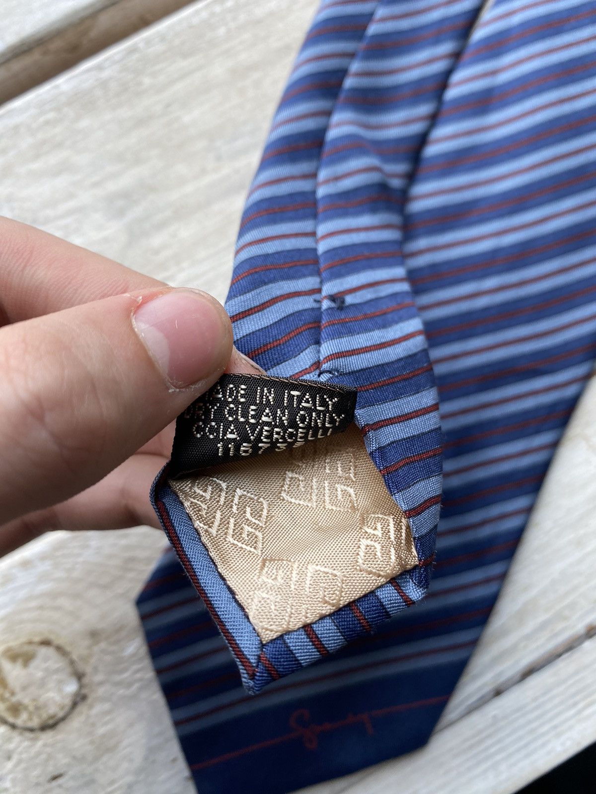 Designer × Givenchy × Vintage GIVENCHY PARIS SILK VINTAGE TIE Size ONE SIZE - 7 Thumbnail