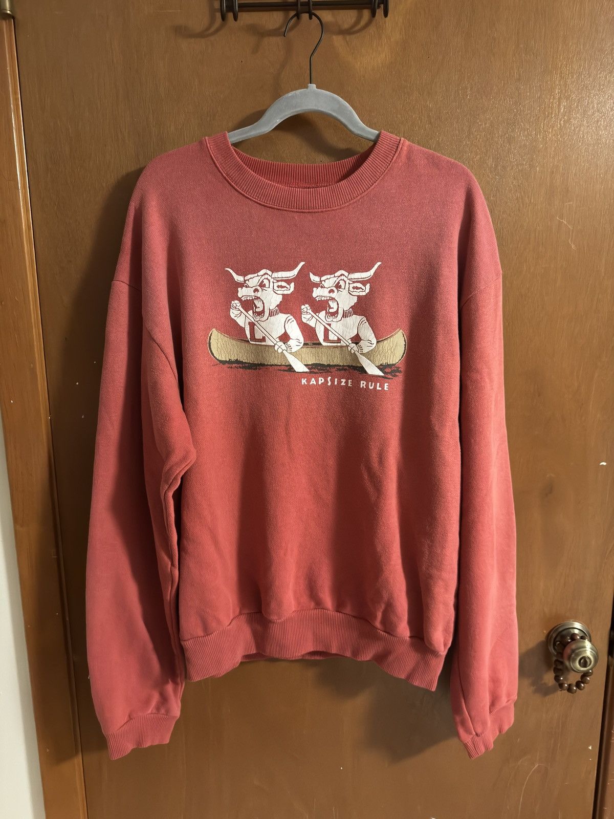 Kapital Kapital Knit Crew Sweater - Red (Longhorn ver.) Size US XL / EU 56 / 4 - 2 Thumbnail