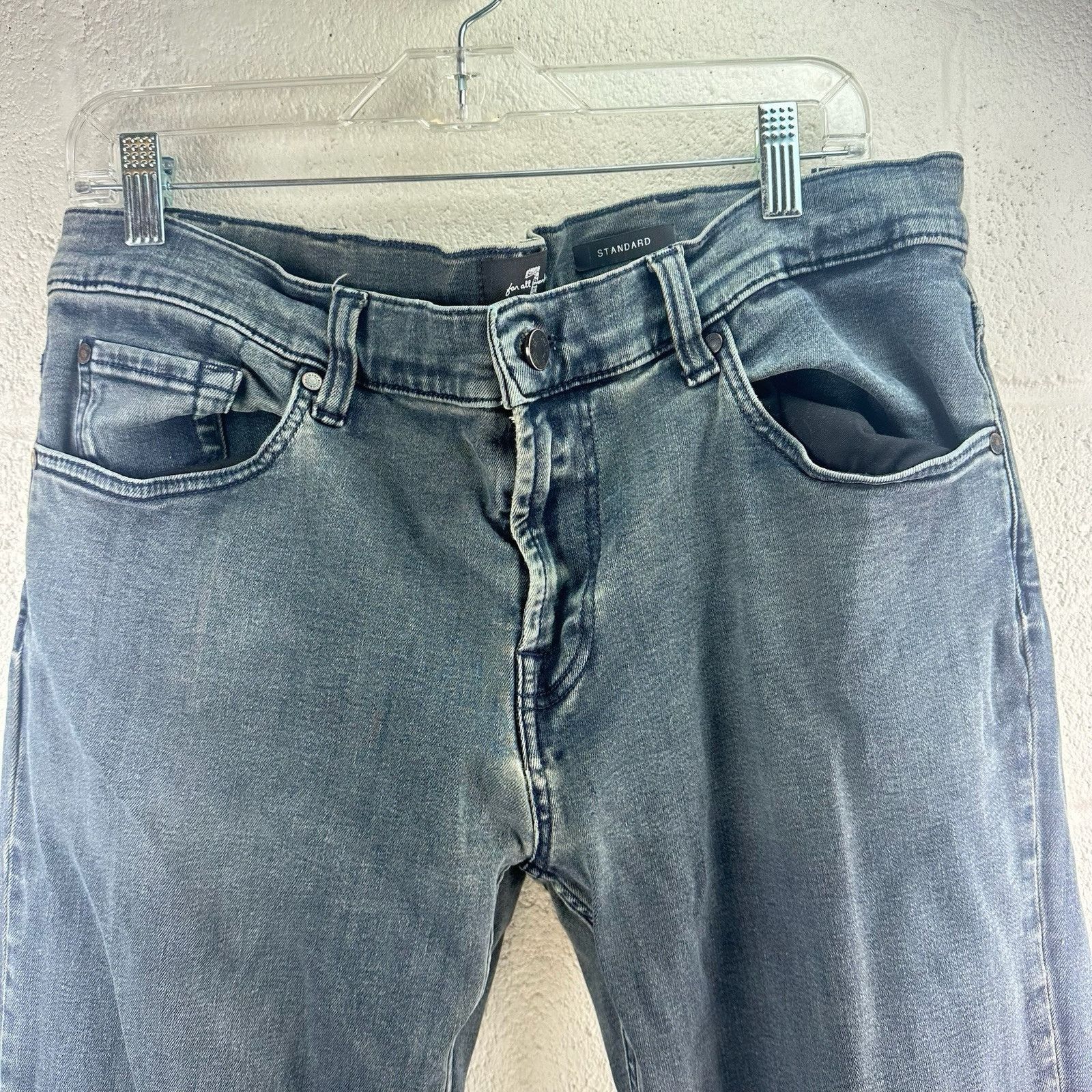 7 For All Mankind 7 For All Mankind Jeans Mens Sz 36 Luxe Straight Denim Size US 36 / EU 52 - 2 Thumbnail