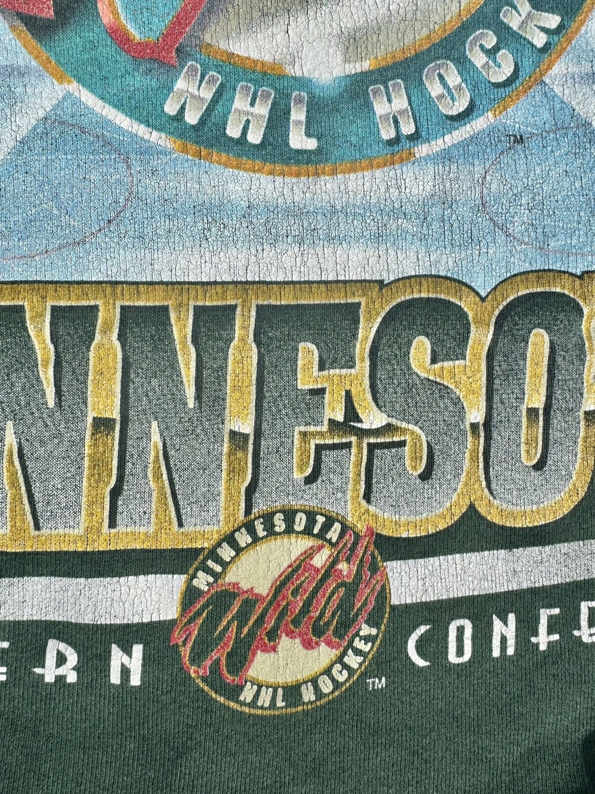 NHL × Vintage Vintage 1997 Minnesota Wild 90’s NHL Hockey Sweatshirt Size US S / EU 44-46 / 1 - 6 Thumbnail