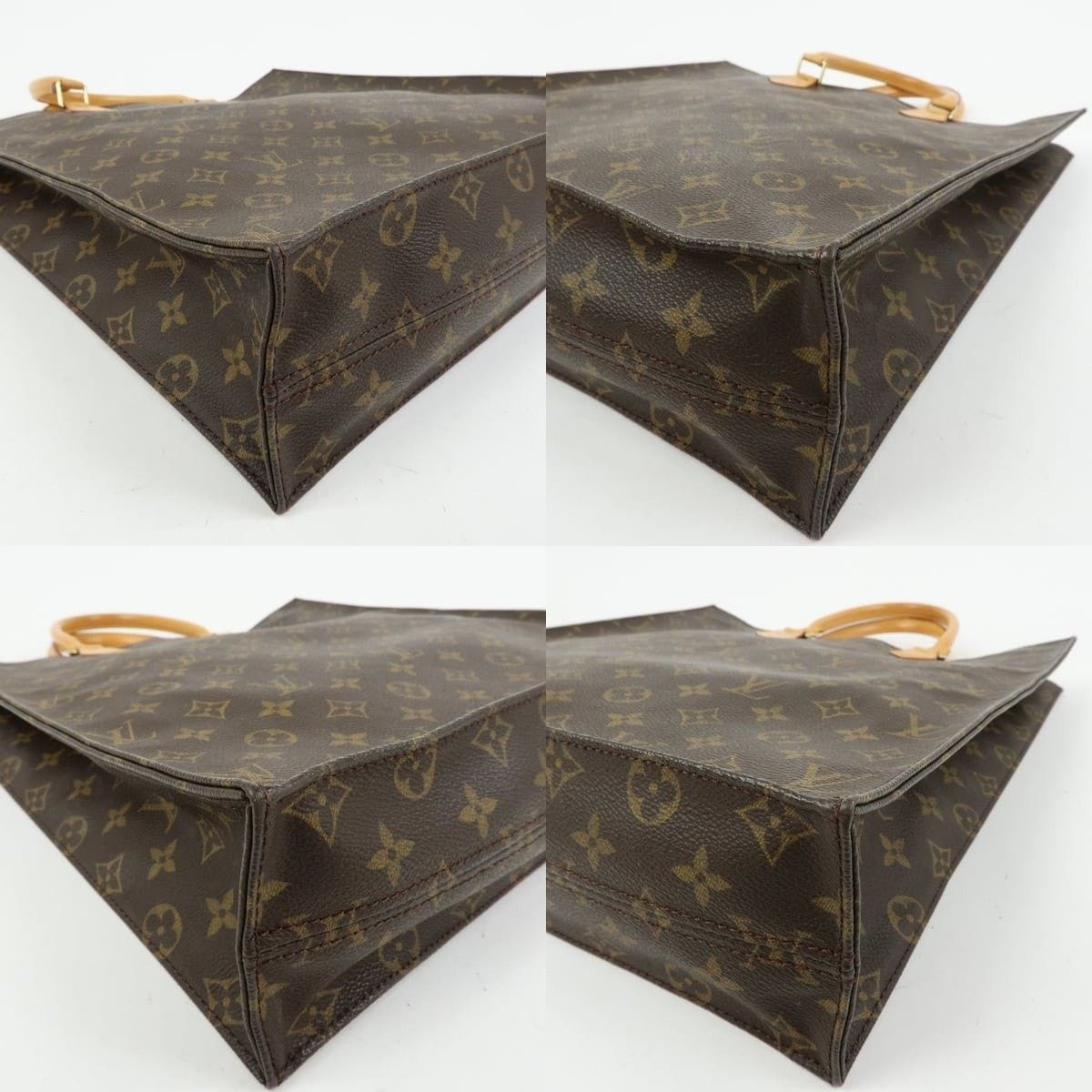 Louis Vuitton Louis Vuitton Monogram Sac Plat Tote Brown Size ONE SIZE - 5 Thumbnail